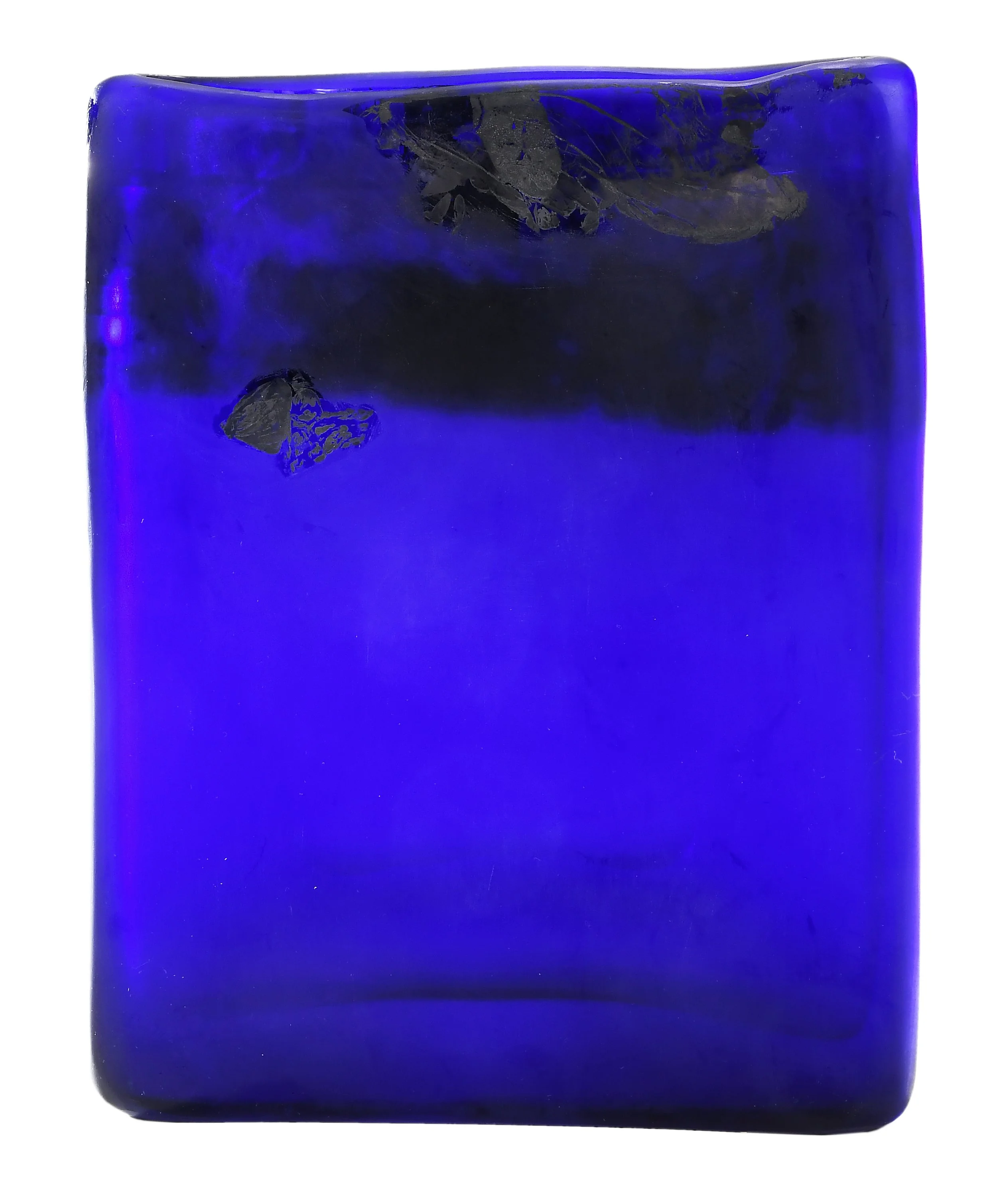   Untitled , 2001 hand-blown and shaped glass with foil inclusions 11 1/8 x 8 3/4 1 3/8 inches (28.3 x 22.2 x 3.5 cm) 