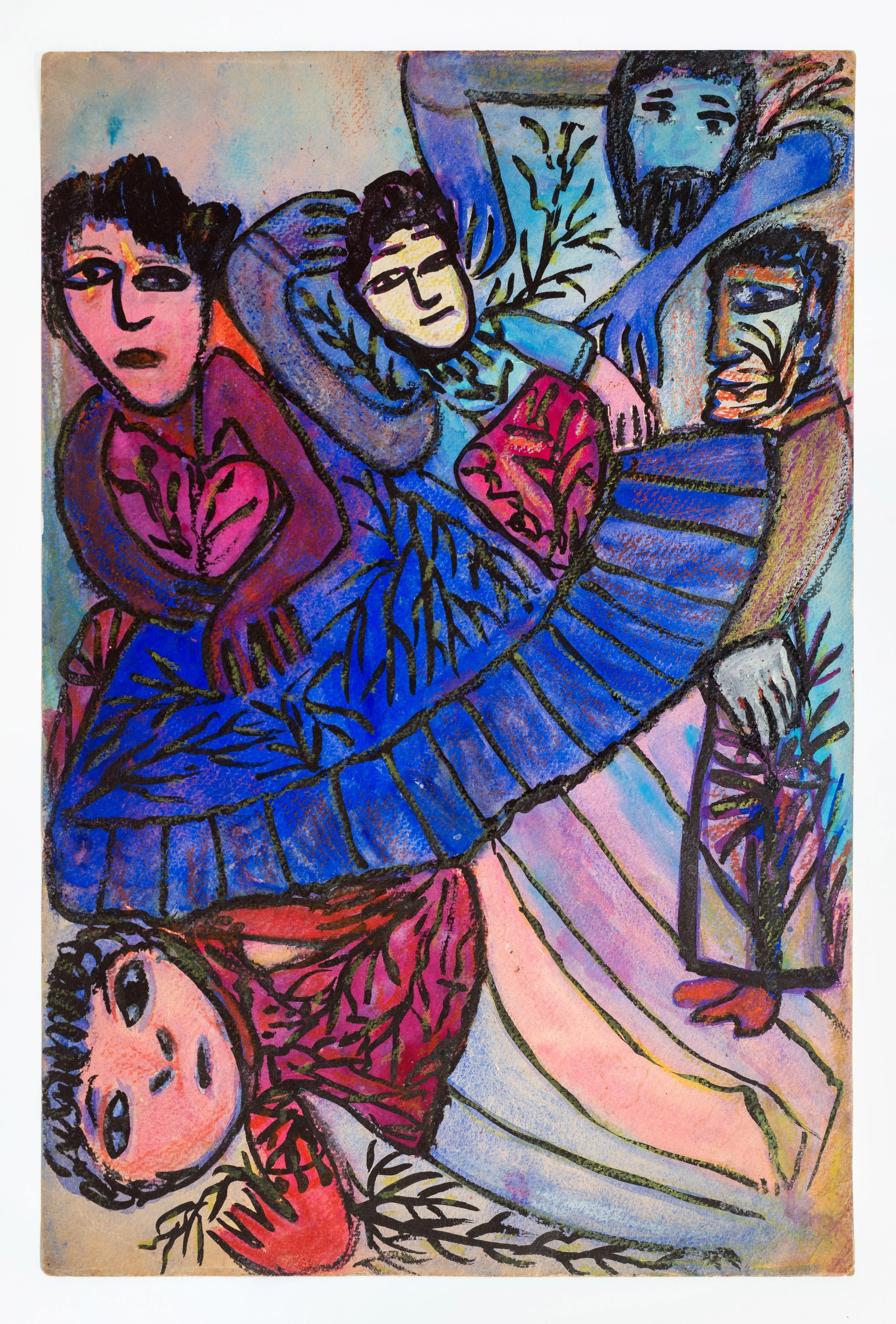   Untitled , c. 1942 - 48 gouache and pastel on paper 17 7/8 x 11 7/8 inches (45.4 x 30.2 cm)  JSOB135 