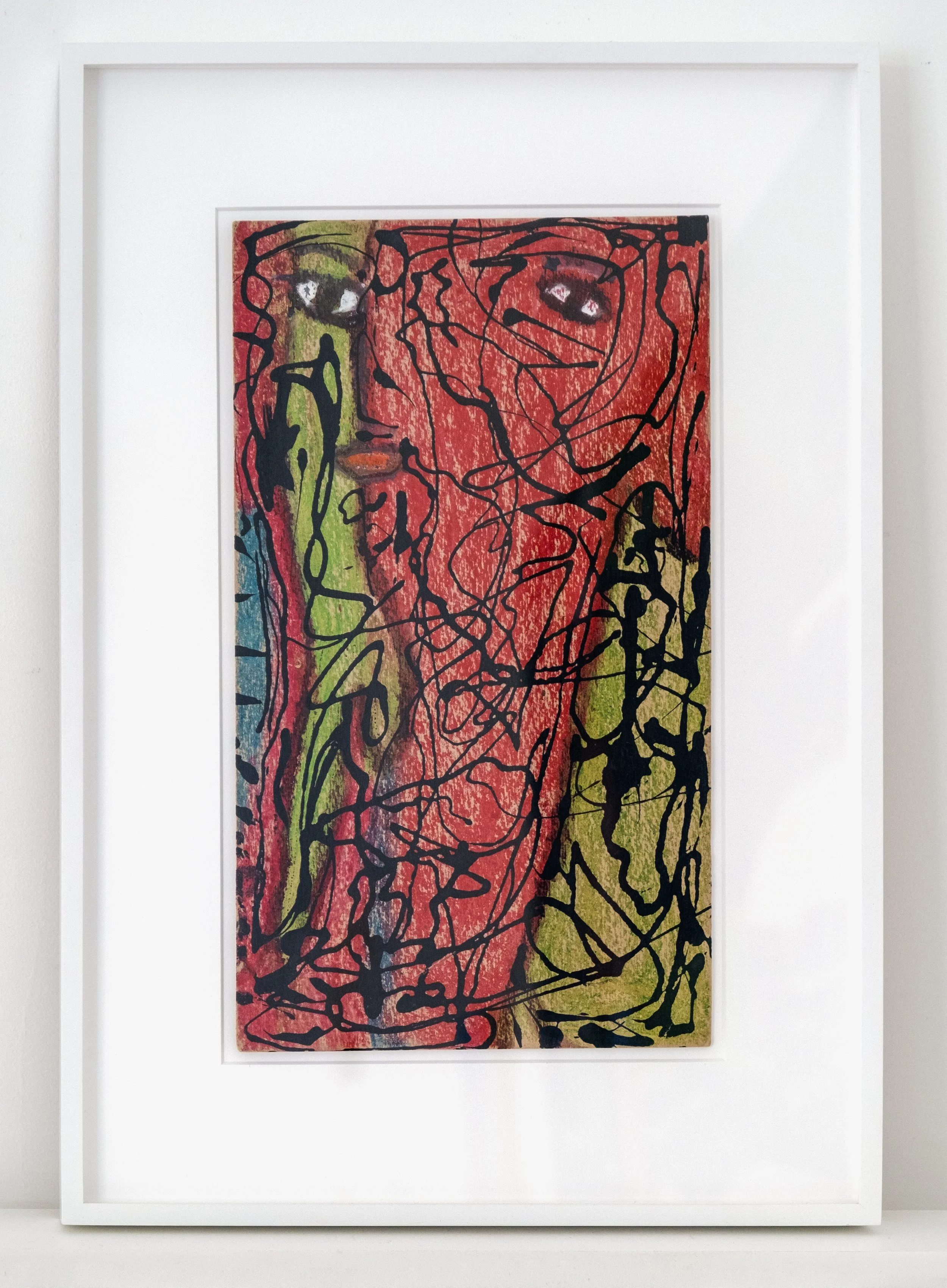   Untitled , c. 1948 crayon on cardboard 14 x 8 inches (35.6 x 20.3 cm)  JSOB104 