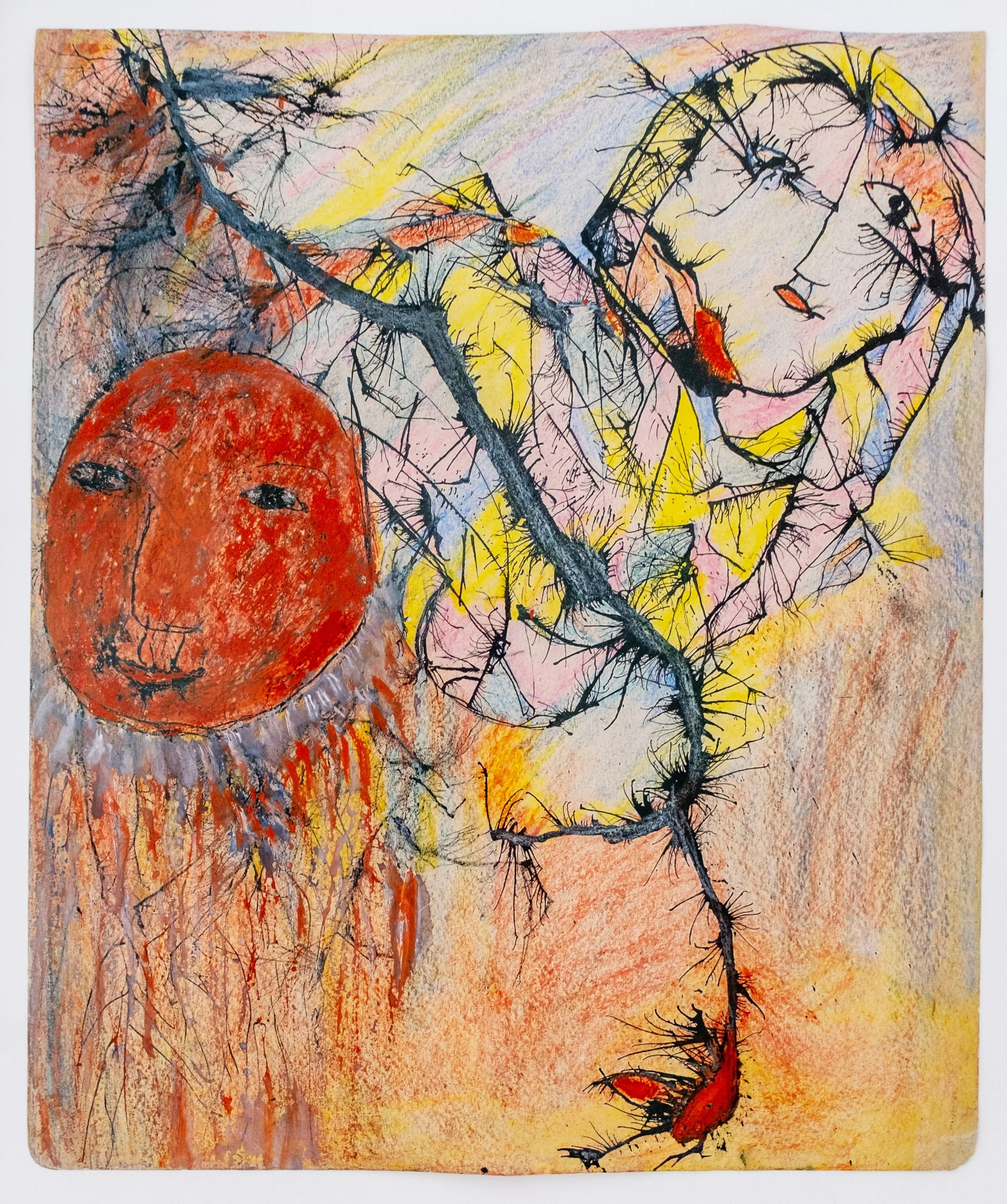  Untitled , c. 1945 - 48 crayon, ink, and gouache on paper 16 5/8 x 13 3/4 inches (42.2 x 34.9 cm)  JSOB112 