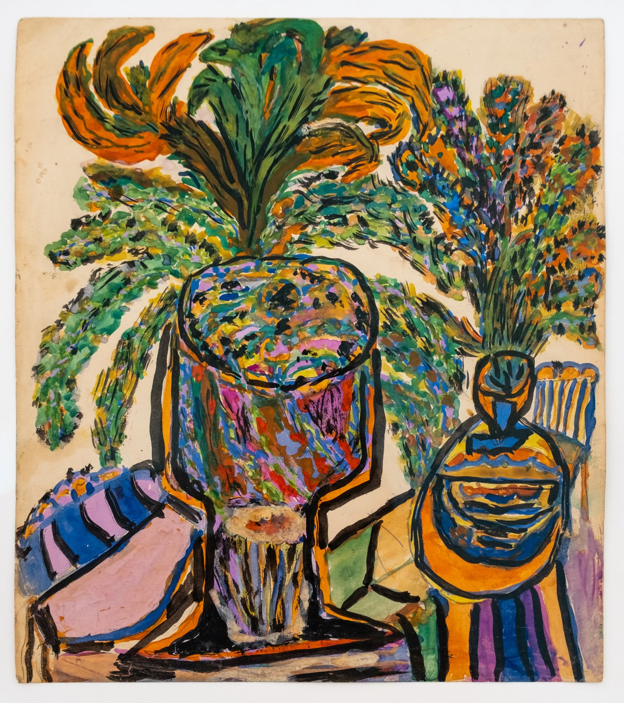   Untitled , c. 1944 - 48 gouache on paper 10 x 9 inches (25.4 x 22.9 cm)  JSOB106 