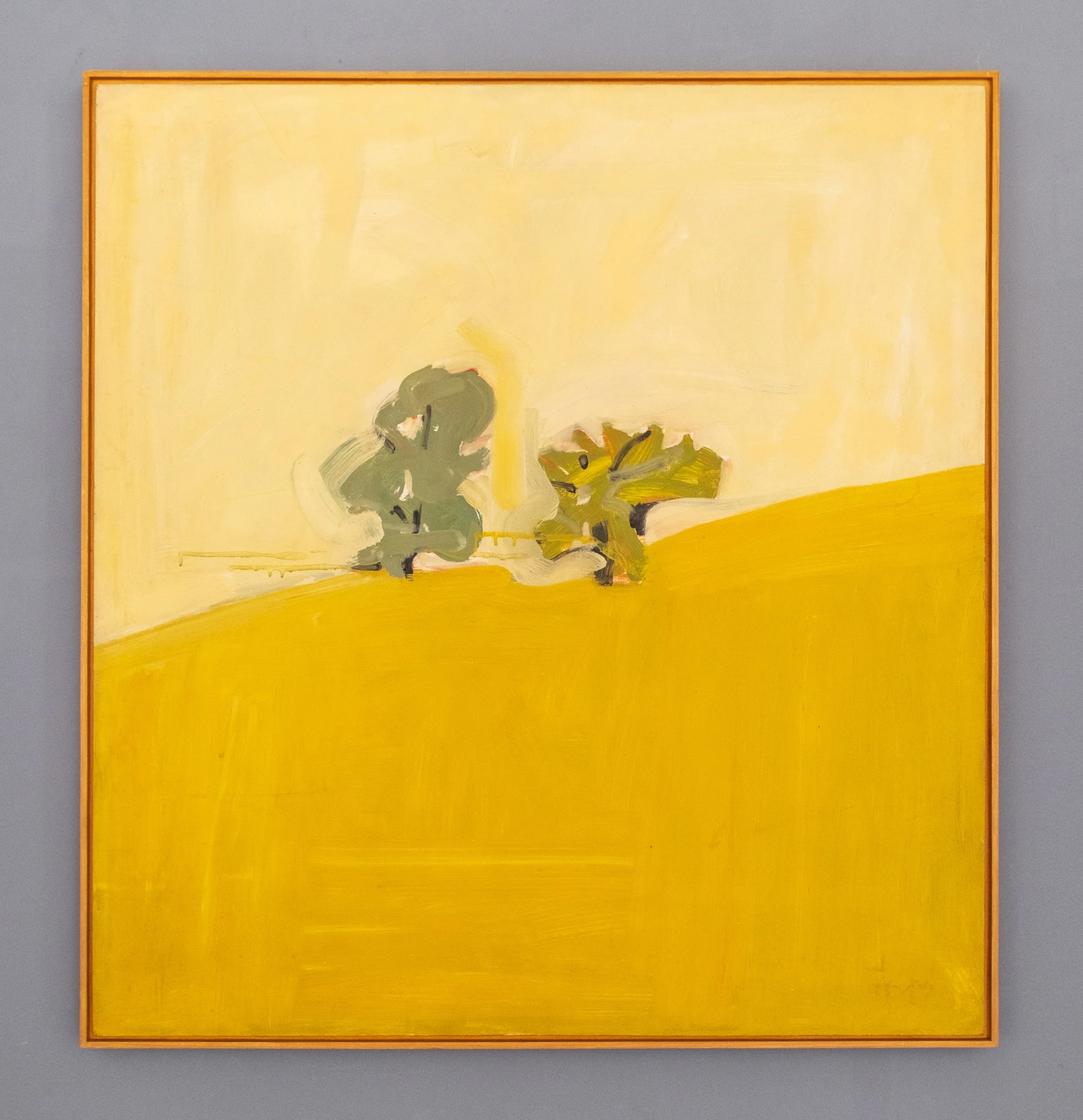  Alex Katz  Two Trees , 1955 oil on board 32 x 32 inches (81.3 x 81.3 cm) 