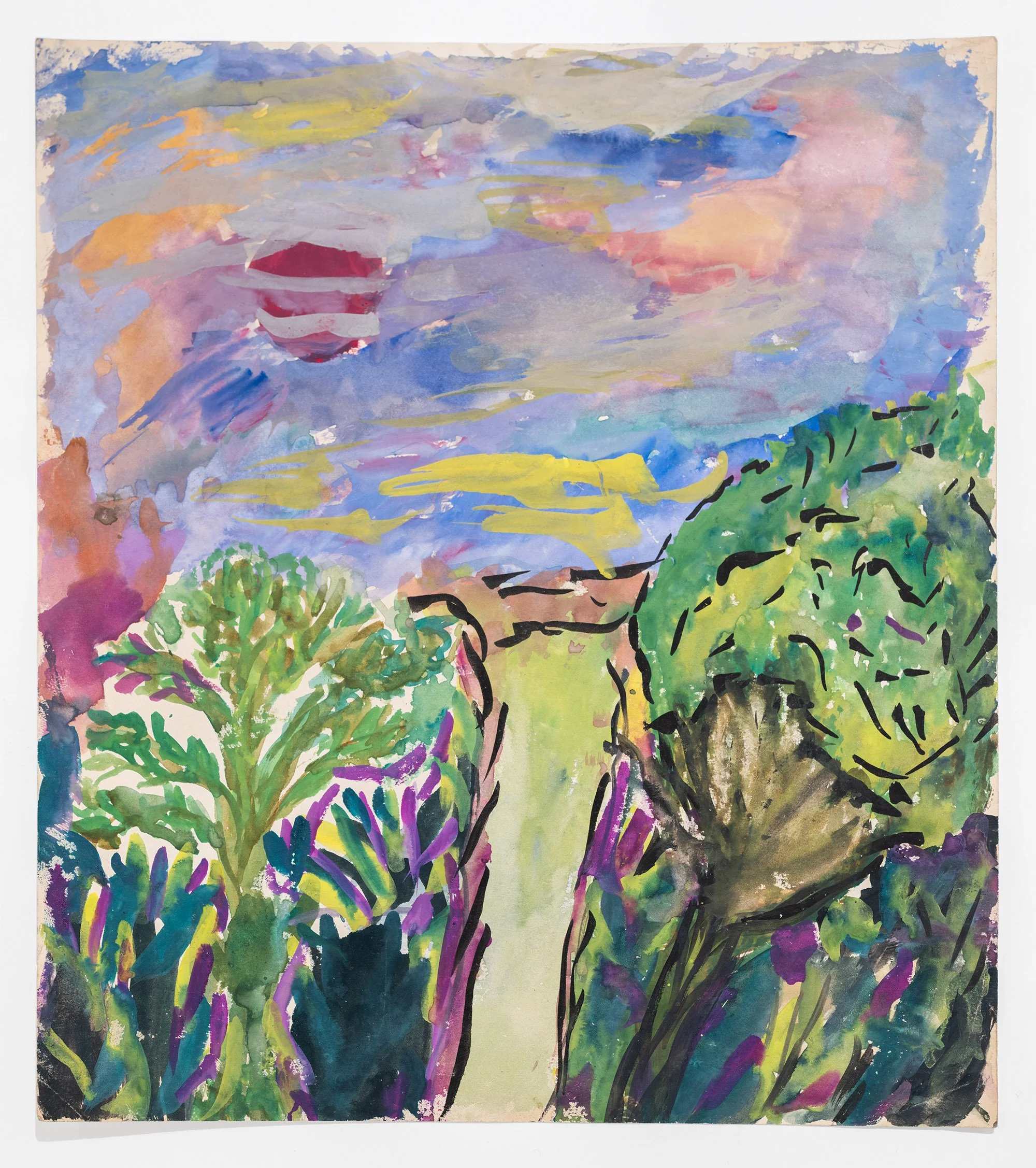   Untitled , c. 1942-48 gouache on paper 10 1/8 x 9 inches (25.7 x 22.9 cm) JSOB138 