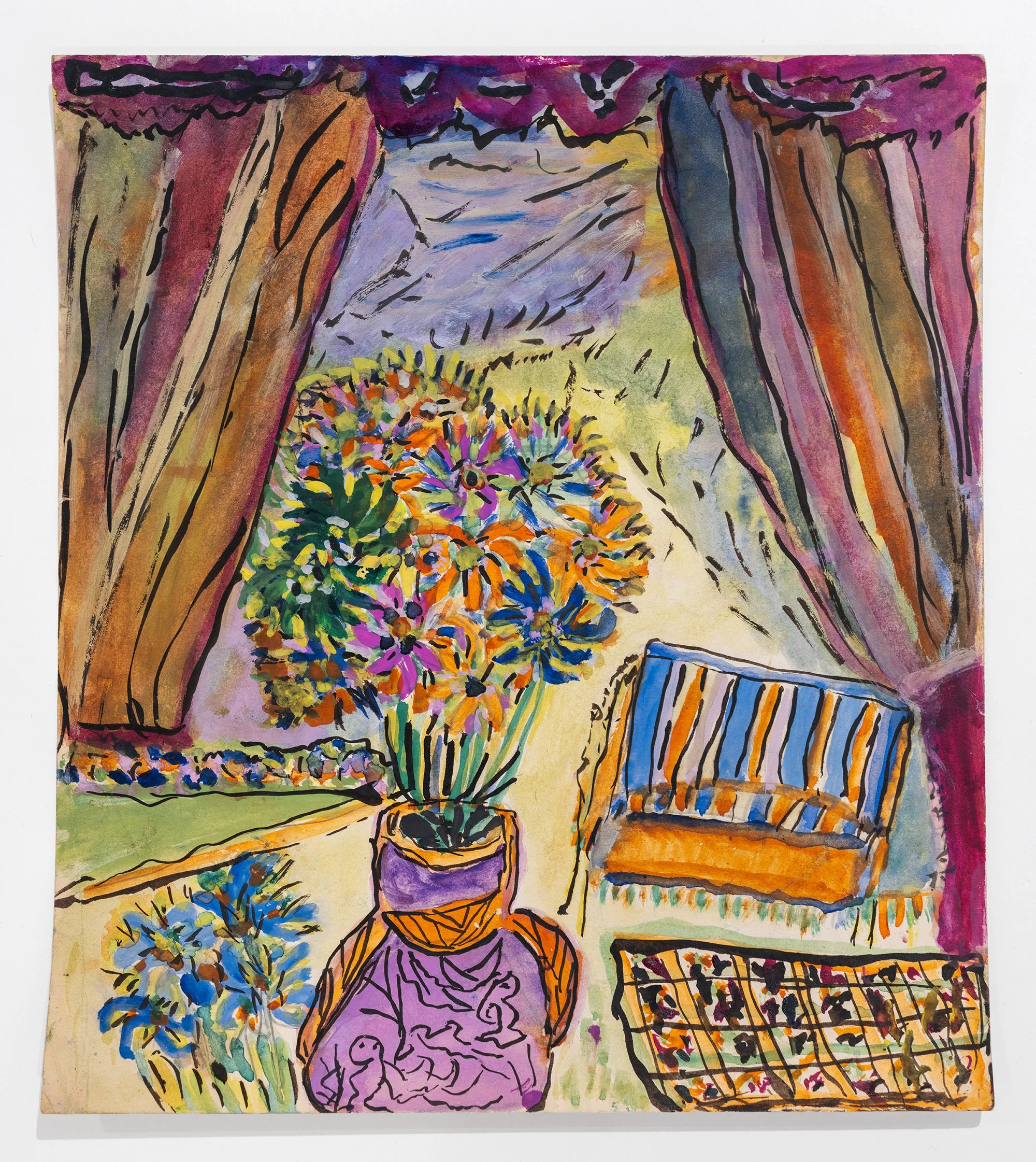   Untitled , c. 1942-48 gouache on paper 10 x 9 inches (25.4 x 22.9 cm) JSOB143 