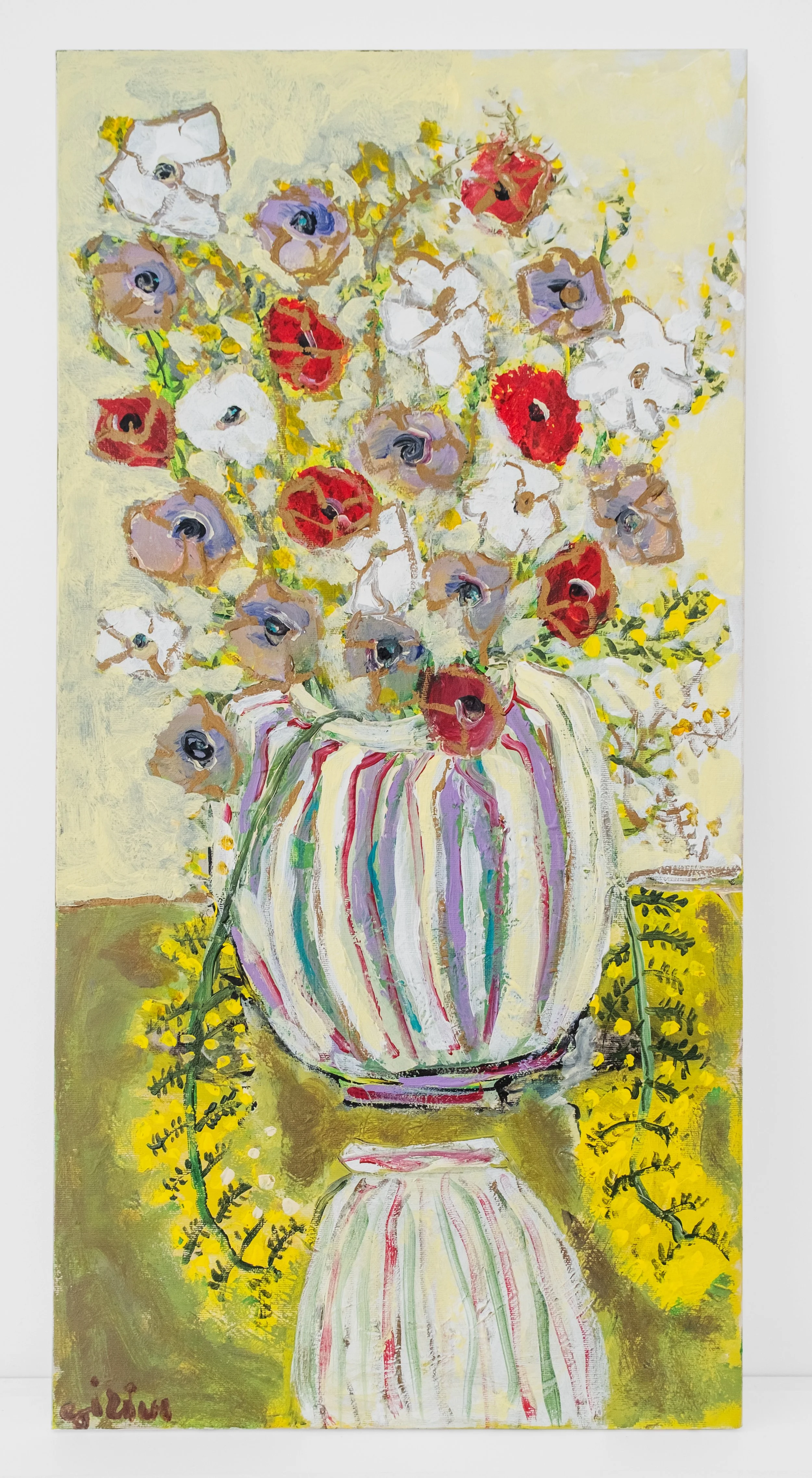   Untitled , 2025 acrylic on canvas 31 1/2 x 15 3/4 inches (80 x 40 cm)  VG396 