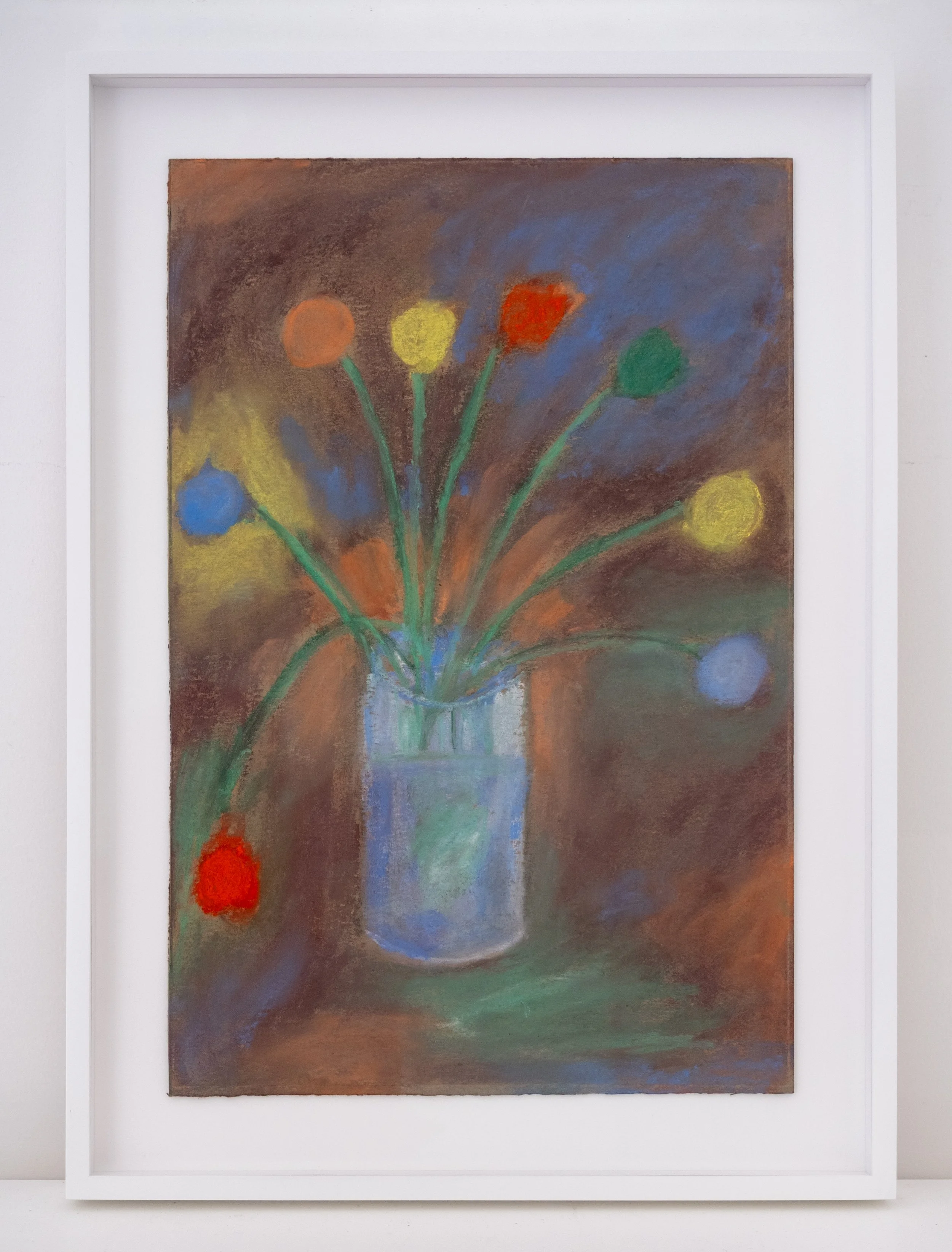   Untitled (Flowers) , 1957 pastel on paper 14 1/2 x 9 5/8 inches (36.8 x 24.4 cm) 