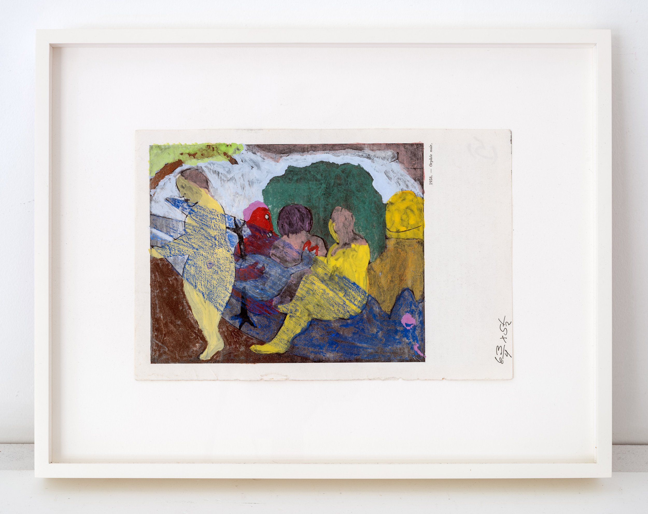   Untitled , 1960s pastel and gouache on found paper 5 1/2 x 6 3/4 inches (14 x 17.1 cm) 