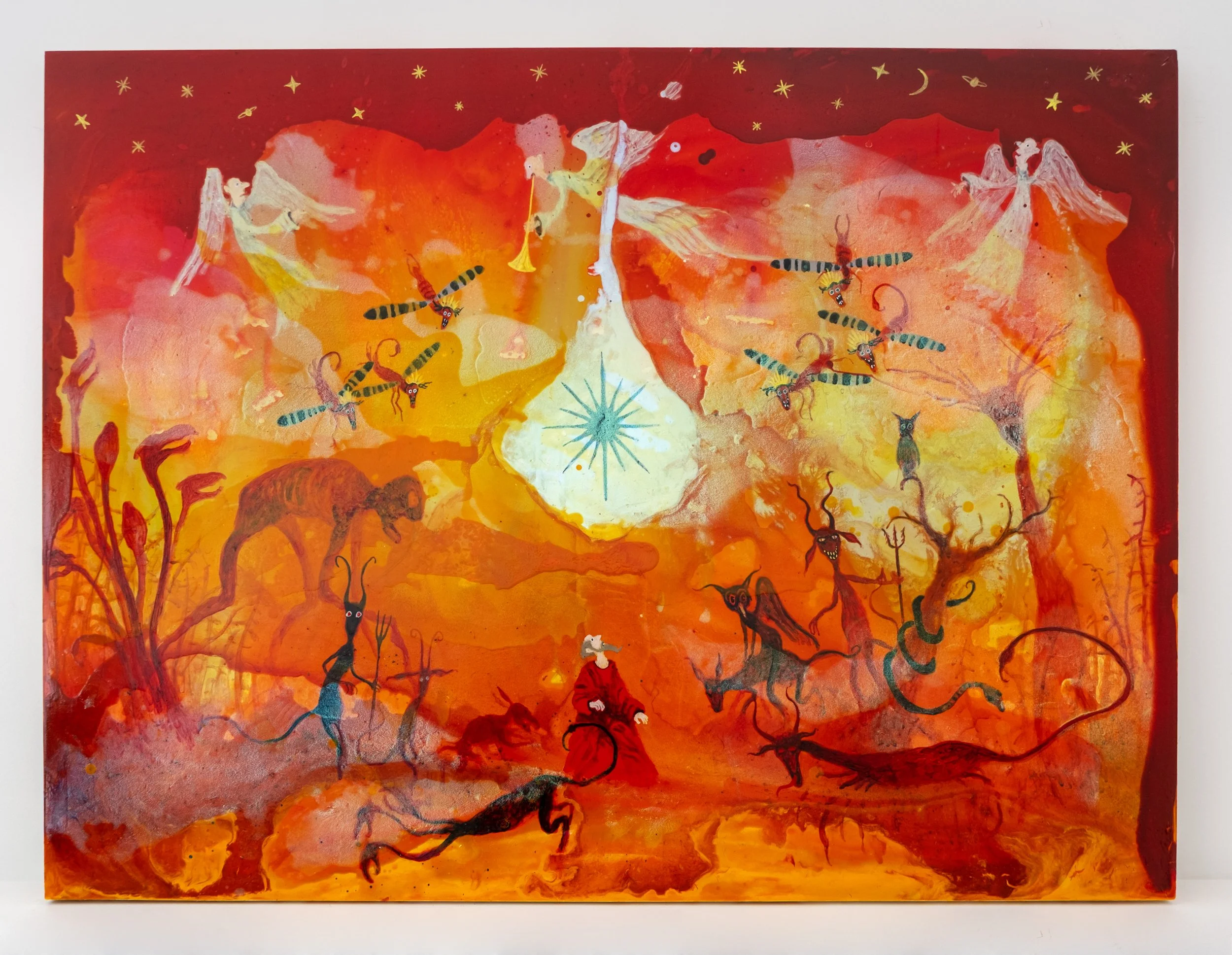   John the Revelator , 2026 acrylic on panel 30 x 40 inches (76.2 x 101.6 cm) 