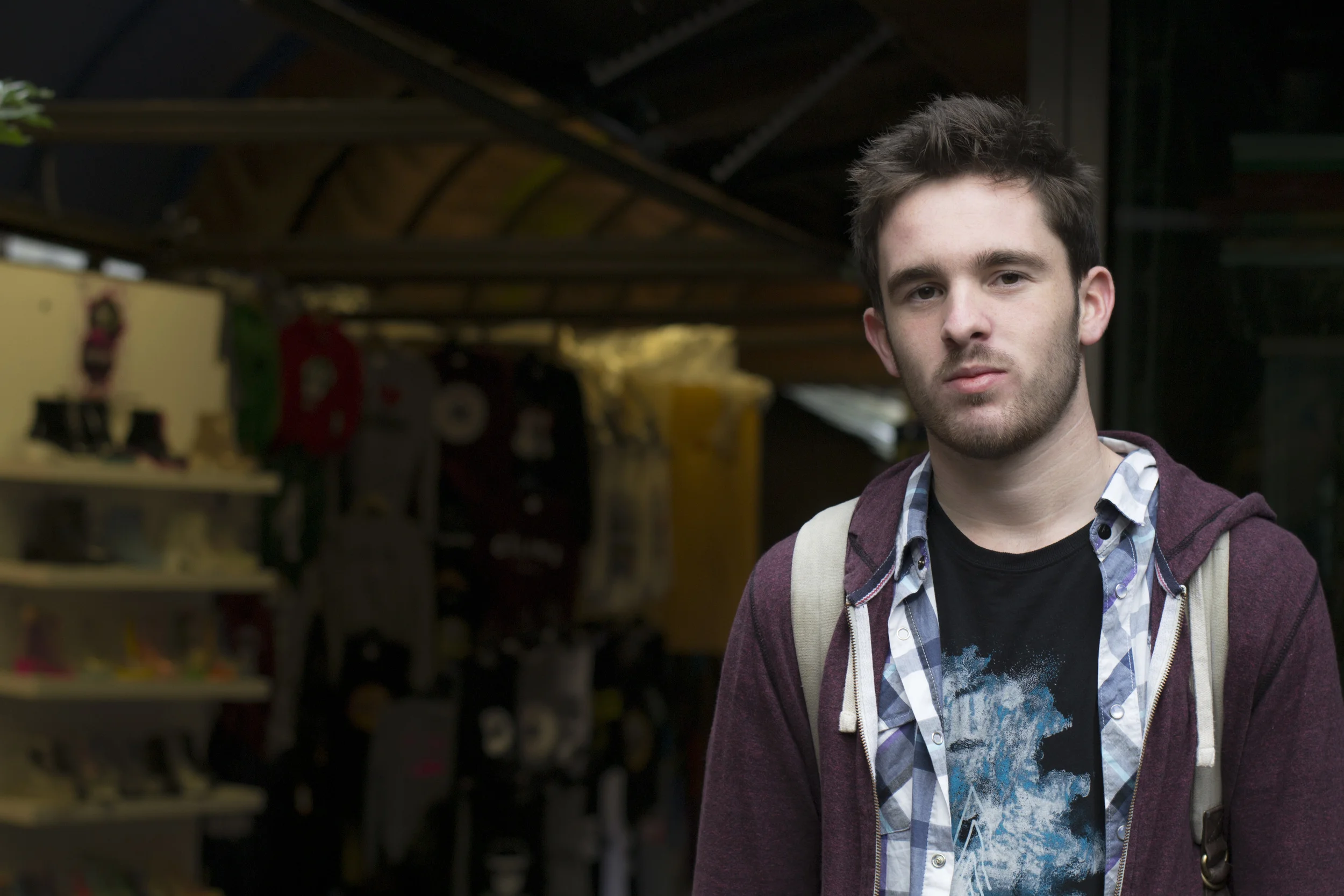 On "Shooting Men" & Max at Camden Market