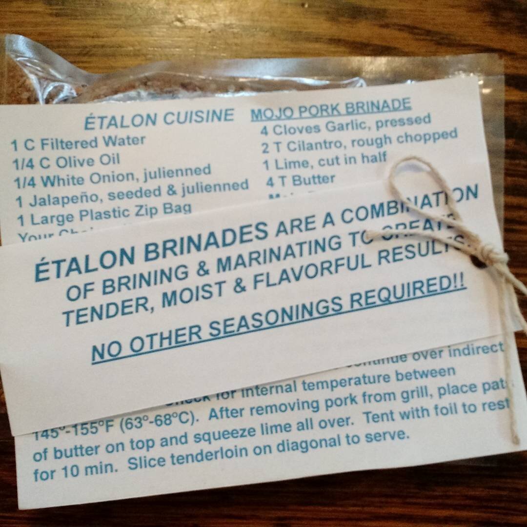 The prototype of Etalon Cuisine's Mojo Pork Brinade, a combination of brining and marinating to create tender, moist and flavorful results. #spices #pork #brinade #etalonhome #jhhunley #EtalonLifeStyl