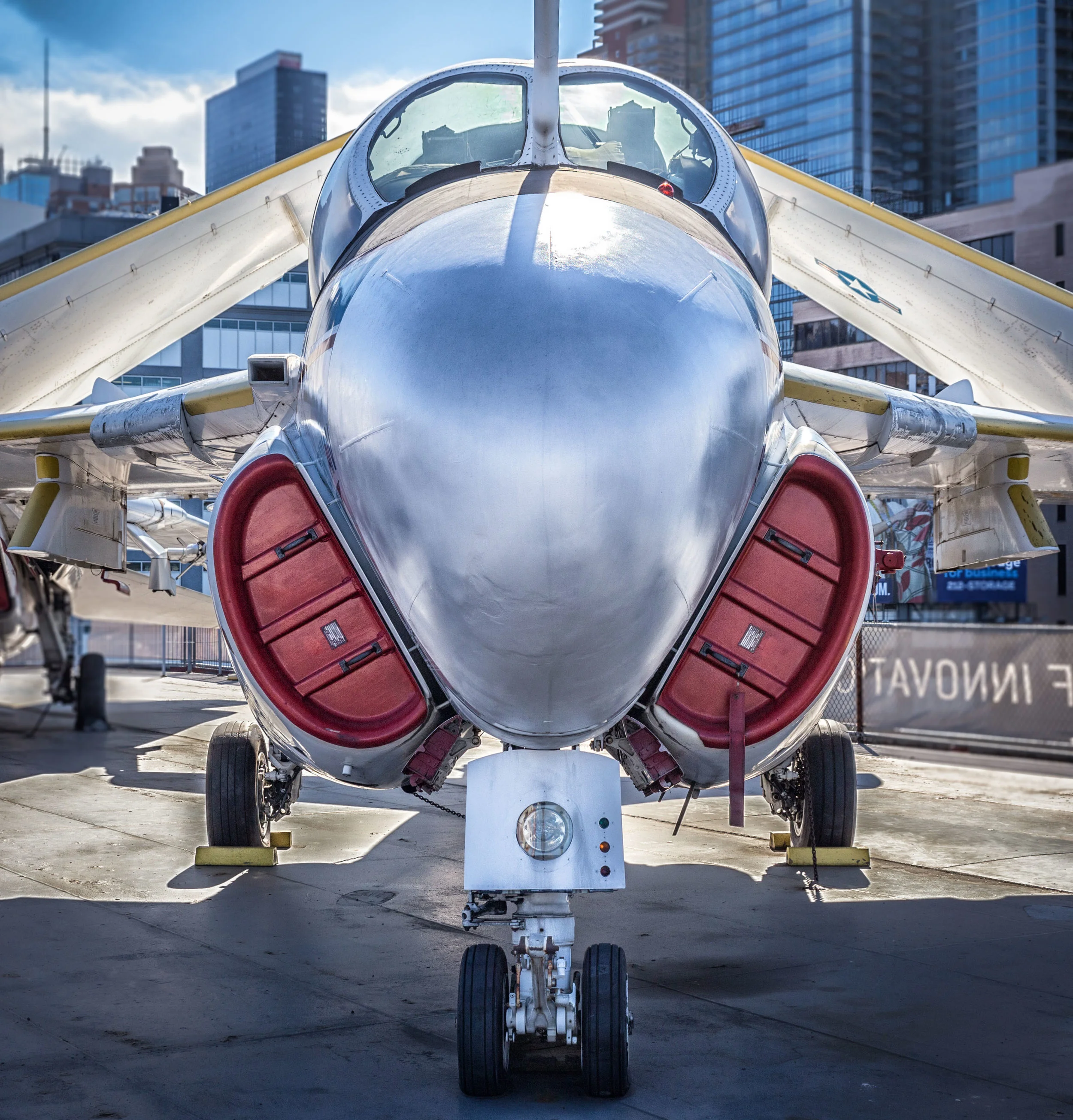 A-6 Intruder with folded wings