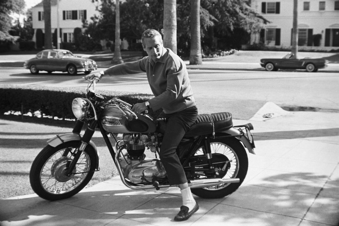 Paul Newman (cool even in short white socks)
