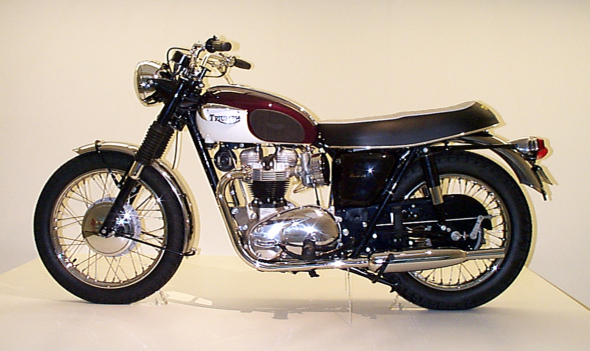 1967 Triumph Bonneville T120 at "The Art of the Motorcycle" in 1998