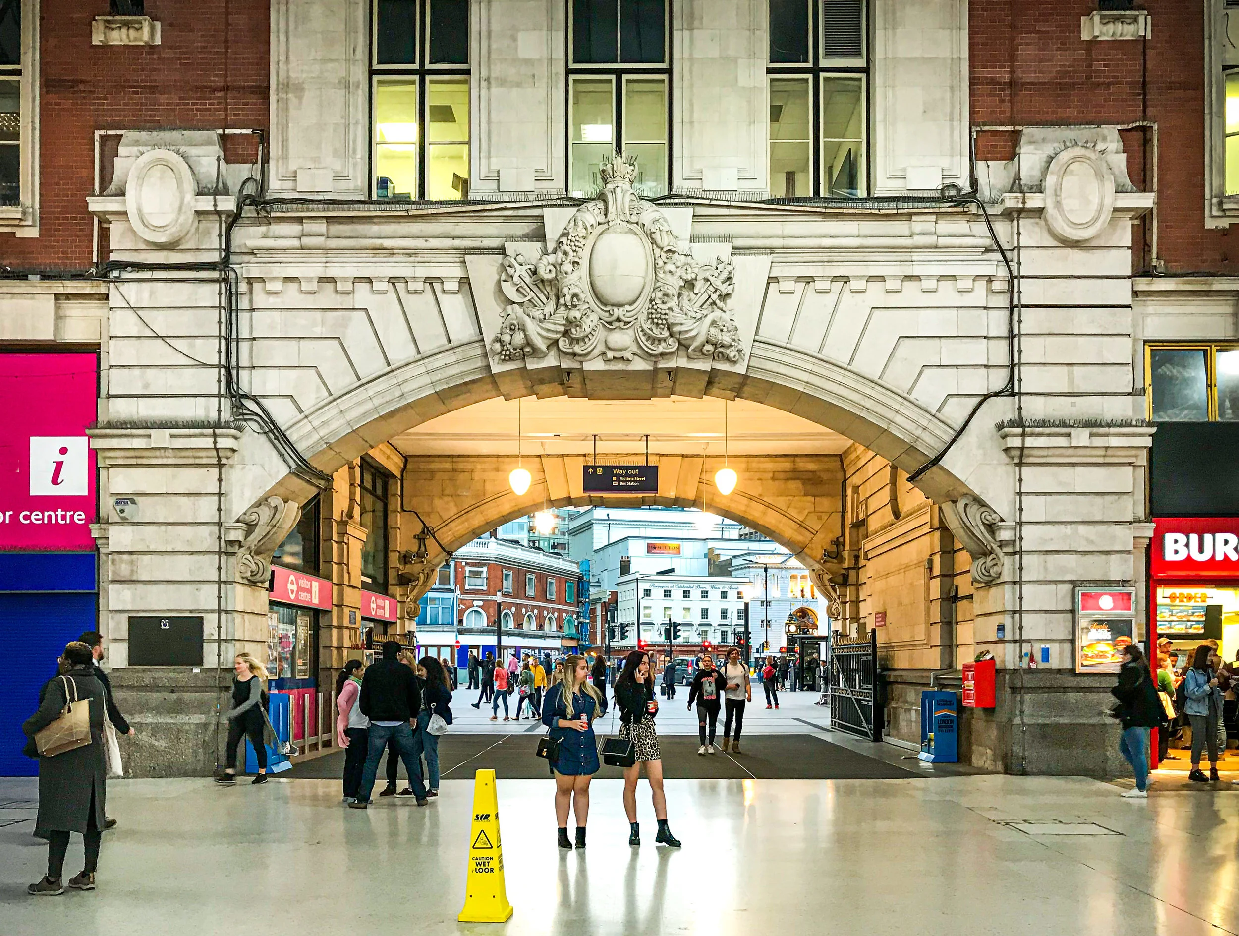 The main entrance to Victoria Station where most of my days began and ended