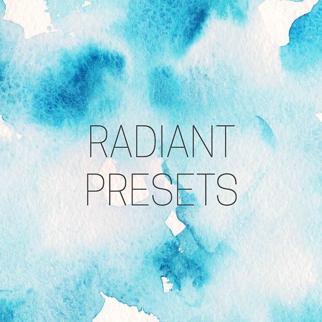 We&rsquo;ve been secretly working on something and today we get to share it with all of you! Introducing...
⭐️ RADIANT PRESETS ⭐️ Edit like a pro using our presets AND Lightroom Mobile. You&rsquo;re photos aka your life, will never be the same. ⭐️ In