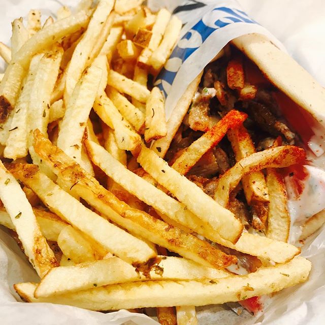#gyros #nickthegreek #porkgyro #pita #fries #bayareaeats