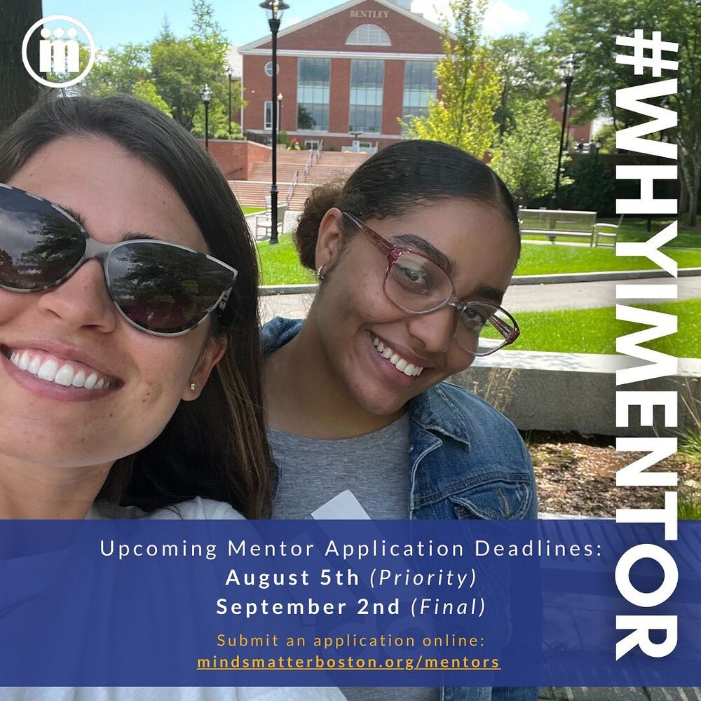 We still need your help! By Friday, September 2nd MMB needs to find over 150 new mentors to support our incredible students on their journey to college!

📣 Current and Former Volunteers: Share this post and your #WhyIMentor story with your networks 