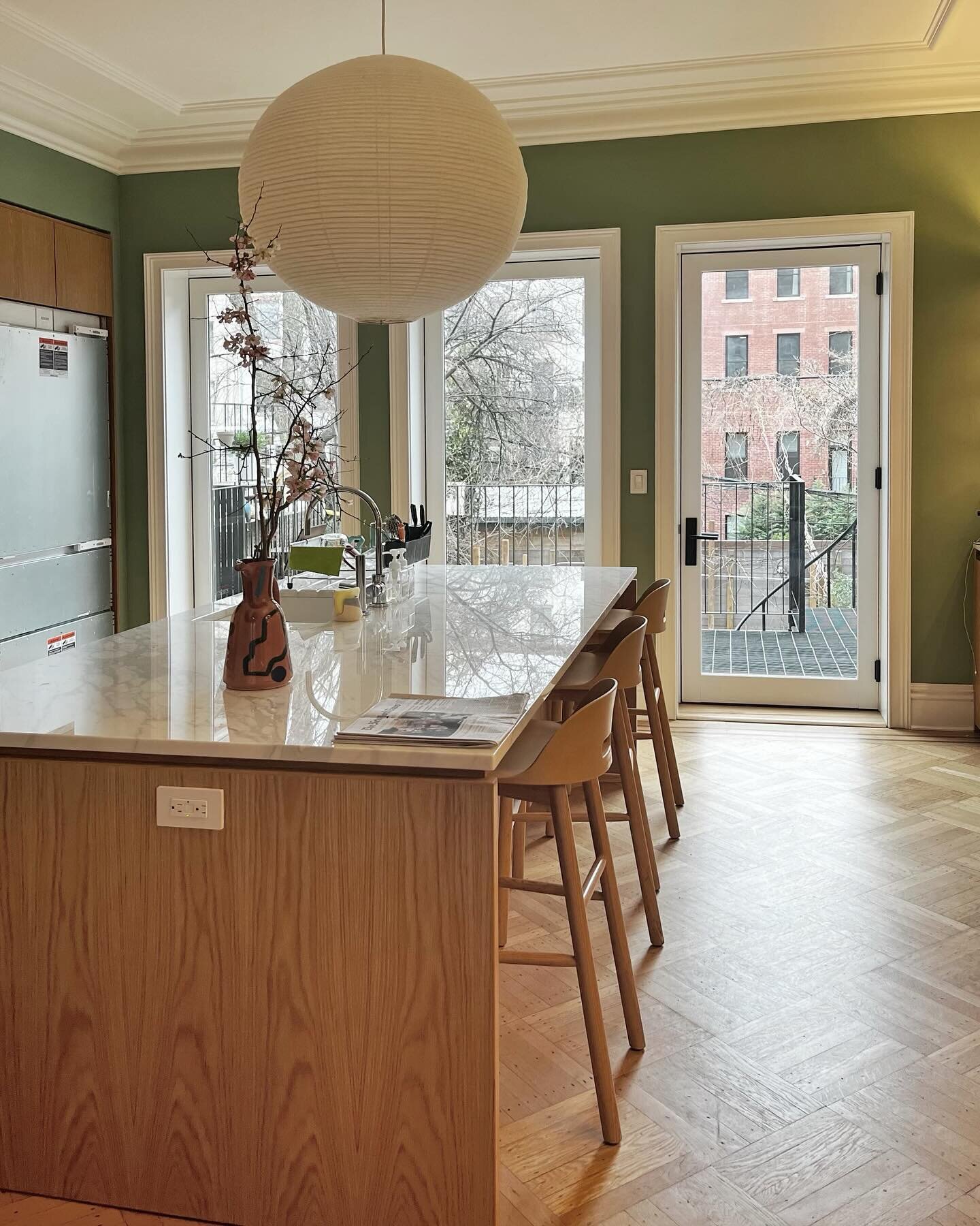 Bright and airy at our Prospect Heights Townhouse. Excited to see the outdoor spaces really bring it all together. 🌸 🌺 
.
.
.
.
.
#appelarchitecture #design #wip #architecture #interiors #interiorarchitecture #renovation #brooklyn #bk #prospectheig