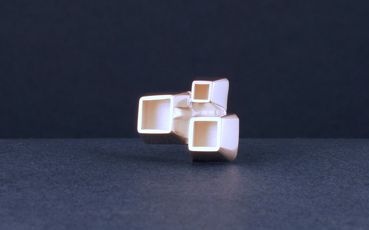 cube lapel pin