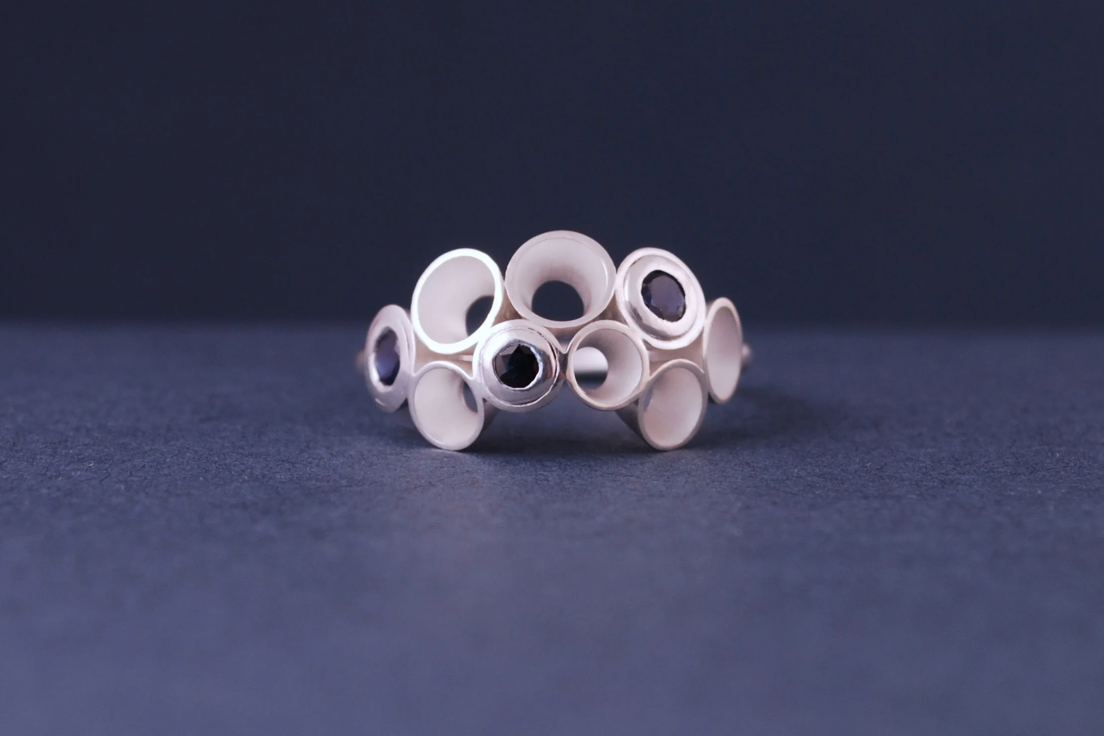 sapphire froth ring
