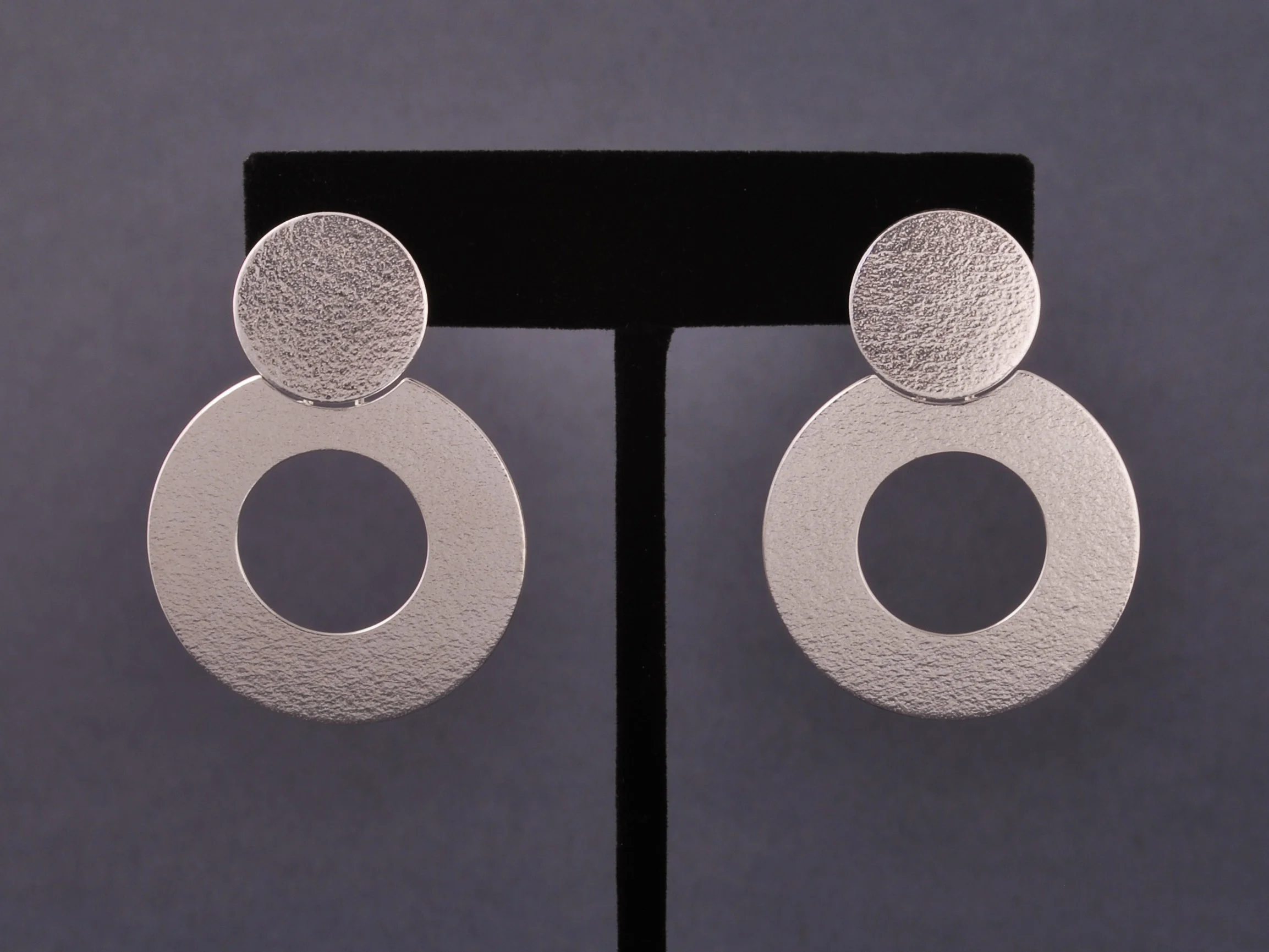 dot halo earrings