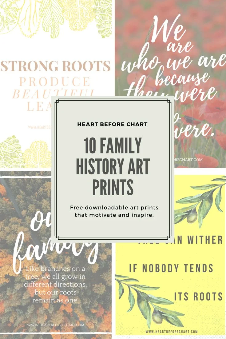 Free Family History Art Prints