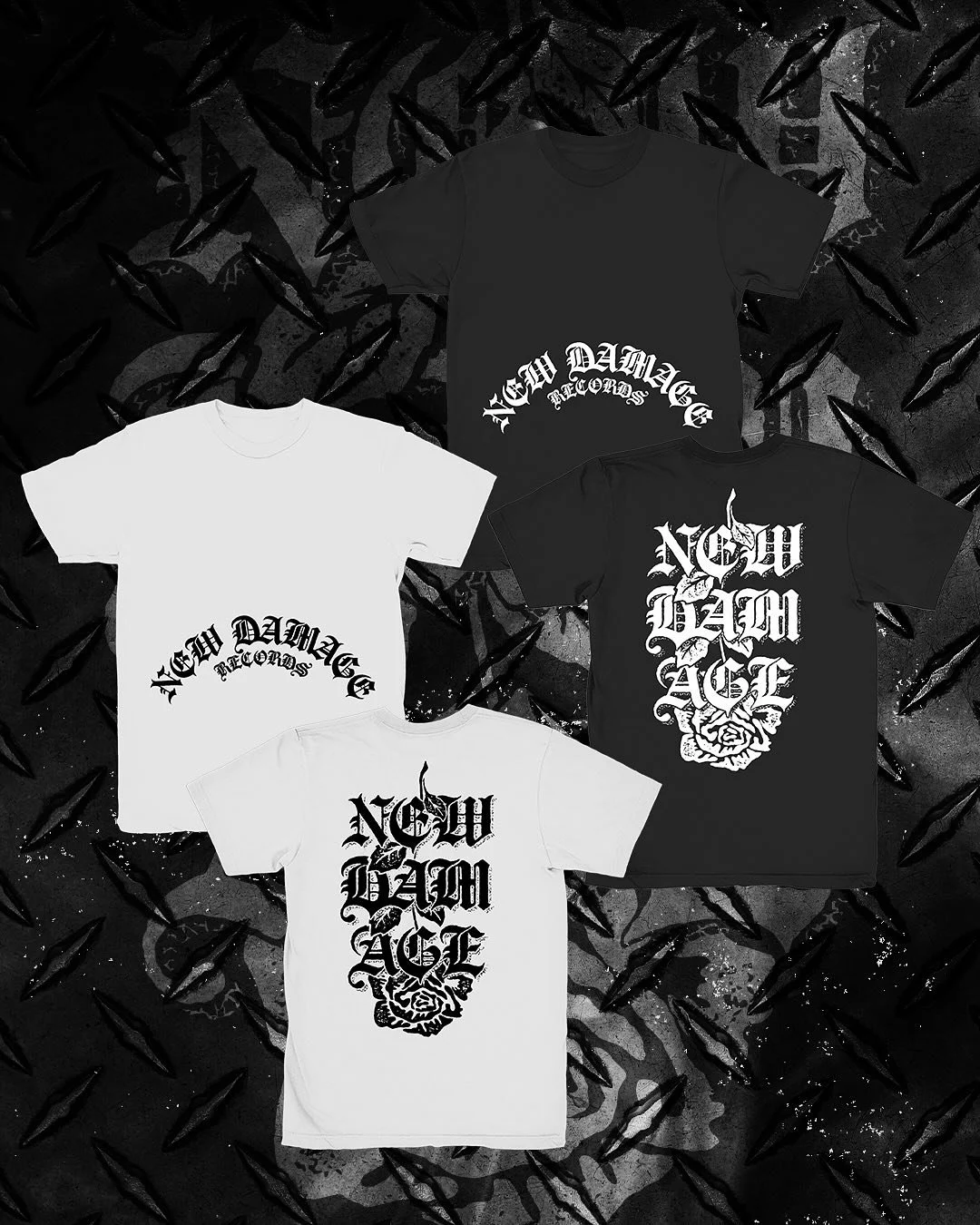 Big swings coming out of @newdamagerecords brand new &quot;Stomach Rocker&quot; tees on max heavyweight @shaka_wear 
Original concept @youfriggensuck thank you for the collab
👀🖤🏴&zwj;☠️