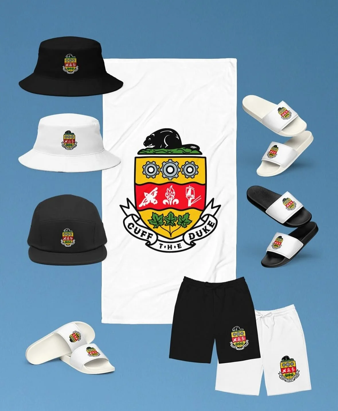 Big 'ol merch pack dropping from @cufftheduke with a design we made a while back. Just in time for the sun. ✨☀️🩴🏖️ 
Thanks pals!