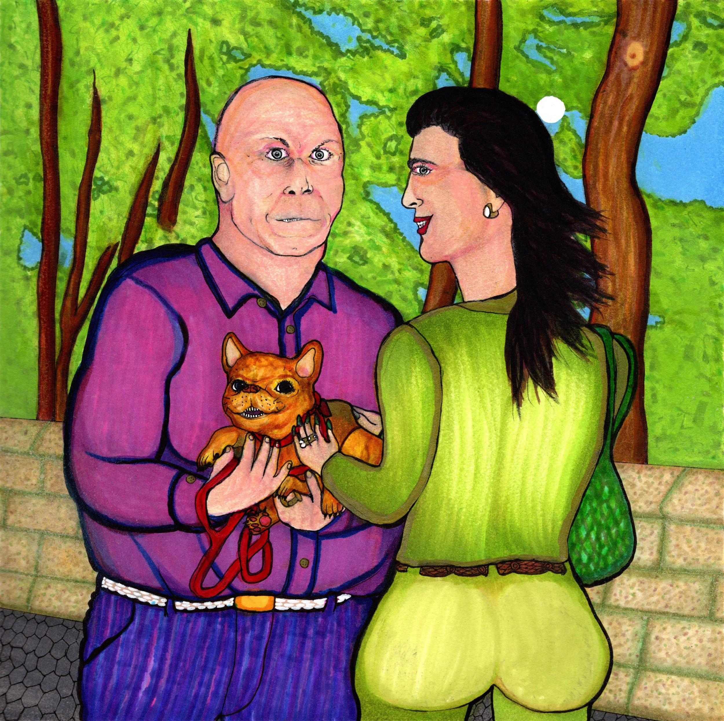  “Untitled”  acrylic, crayon and ink on arches paper  12.25” x 12.25”  2022  Joe Paulk © 