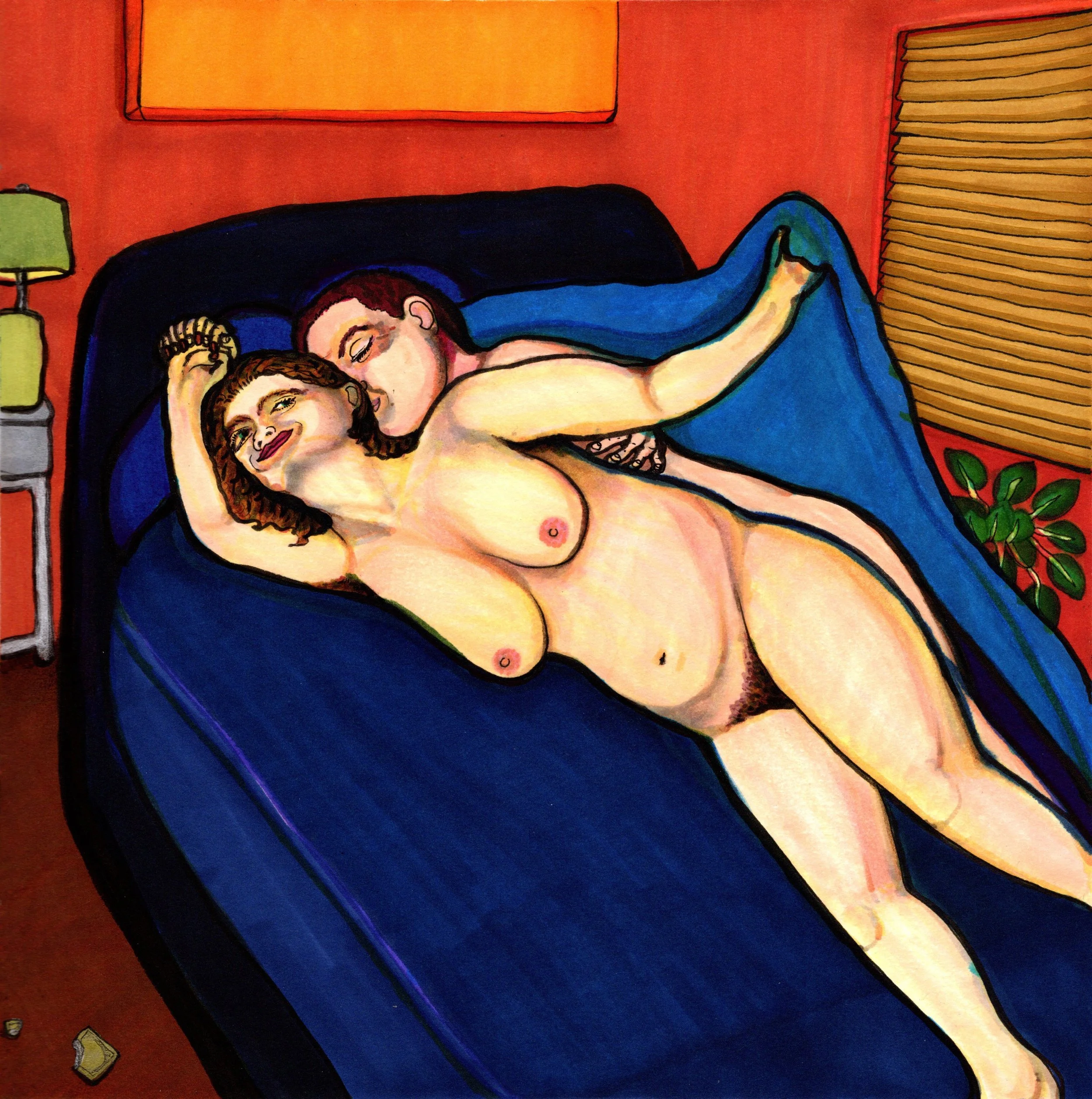  “Lost World”  ink on arches paper  12.25” x 12.25”  2022  Joe Paulk © 