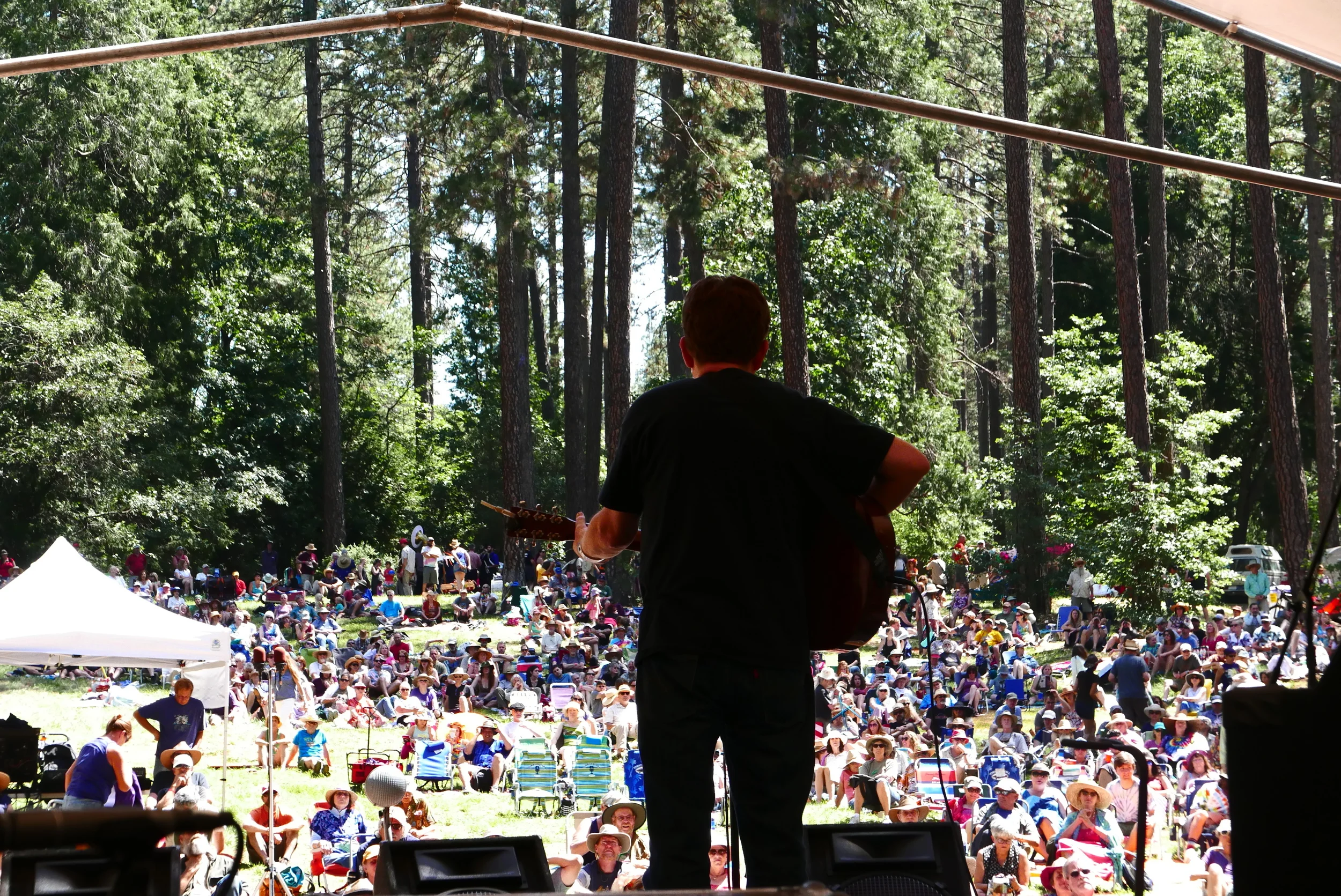 Tim O'brien at the Sunday Revival, Strawberry Music Festival, Spring 2016, Grass Valley, CA. Photo: Gregg McVicar