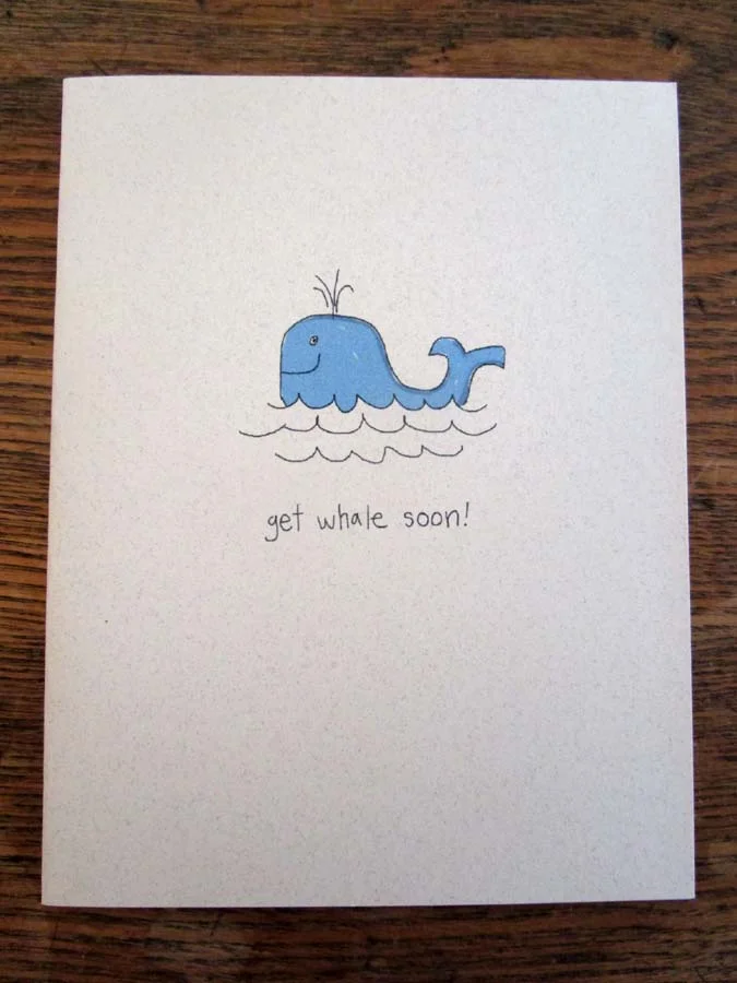 Whale Pun Card by Stonybrook Design