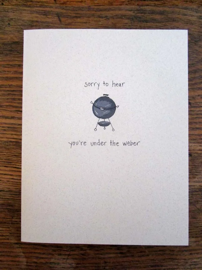 Weber Pun Card by Stonybrook Design
