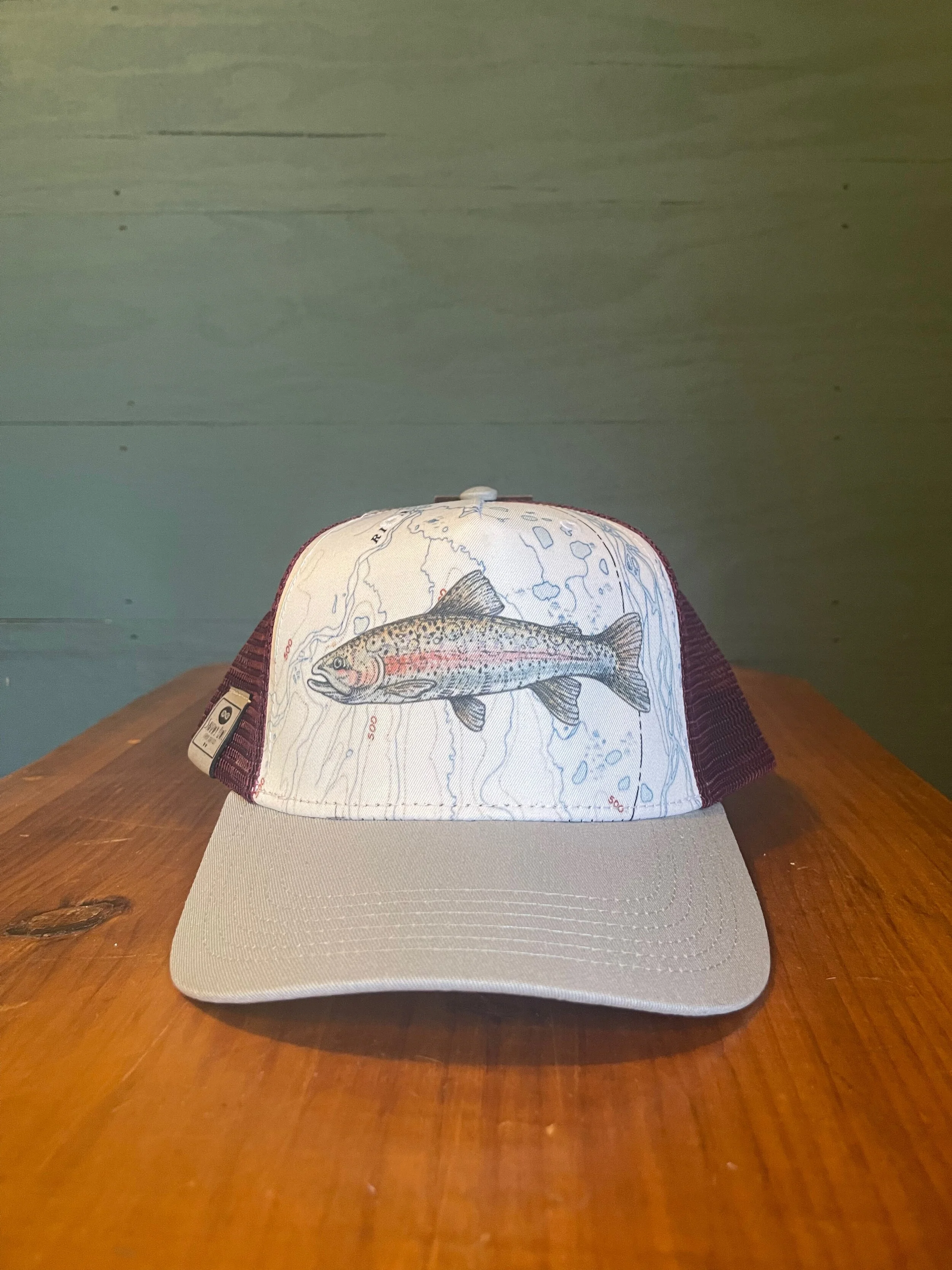 Rainbow Trout Trucker Hat with SOC 