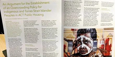 Sonny’s article, adapted from his research paper, appears in the July 2019 edition of Parity. Photo: Canberra Community Law