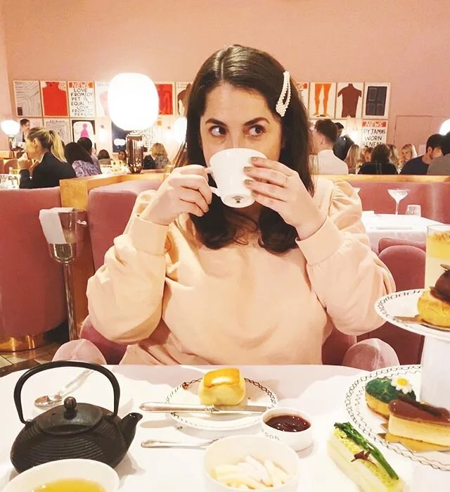 Pink everything + carbs = 💕