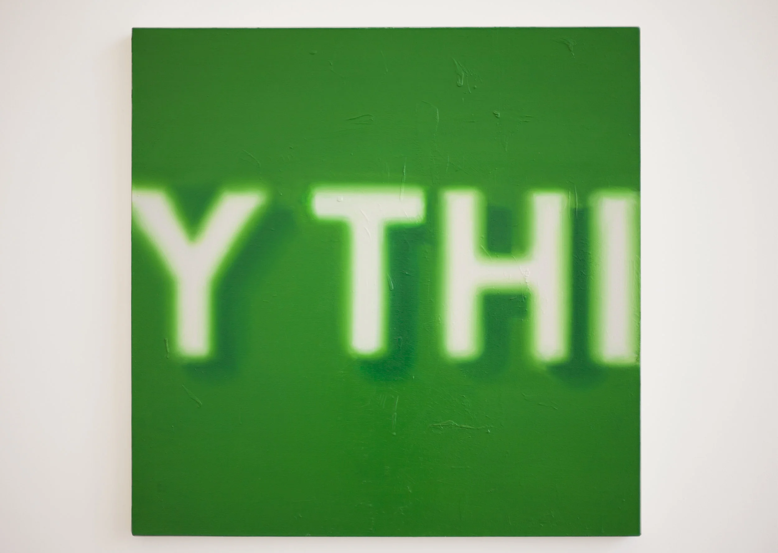 Green YTH Oil on canvas 40 x 40 inches 2013