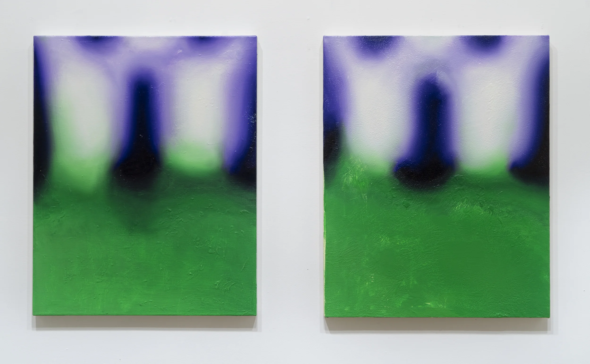 Infernal Method Oil on two canvases 20 x 36 2015
