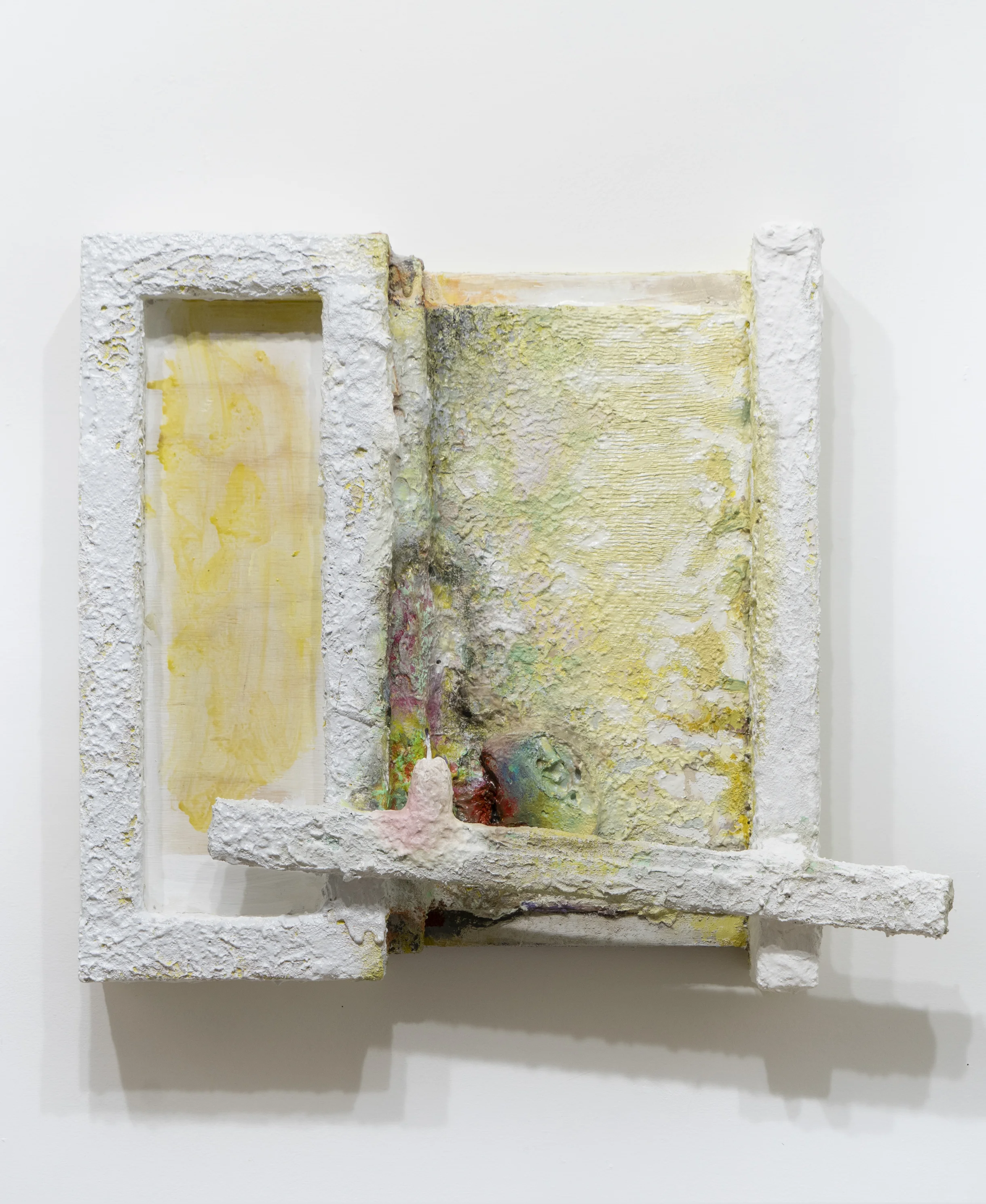 Crawler Acrylic and oil on panel 26 x 29 x 5 inches 2019