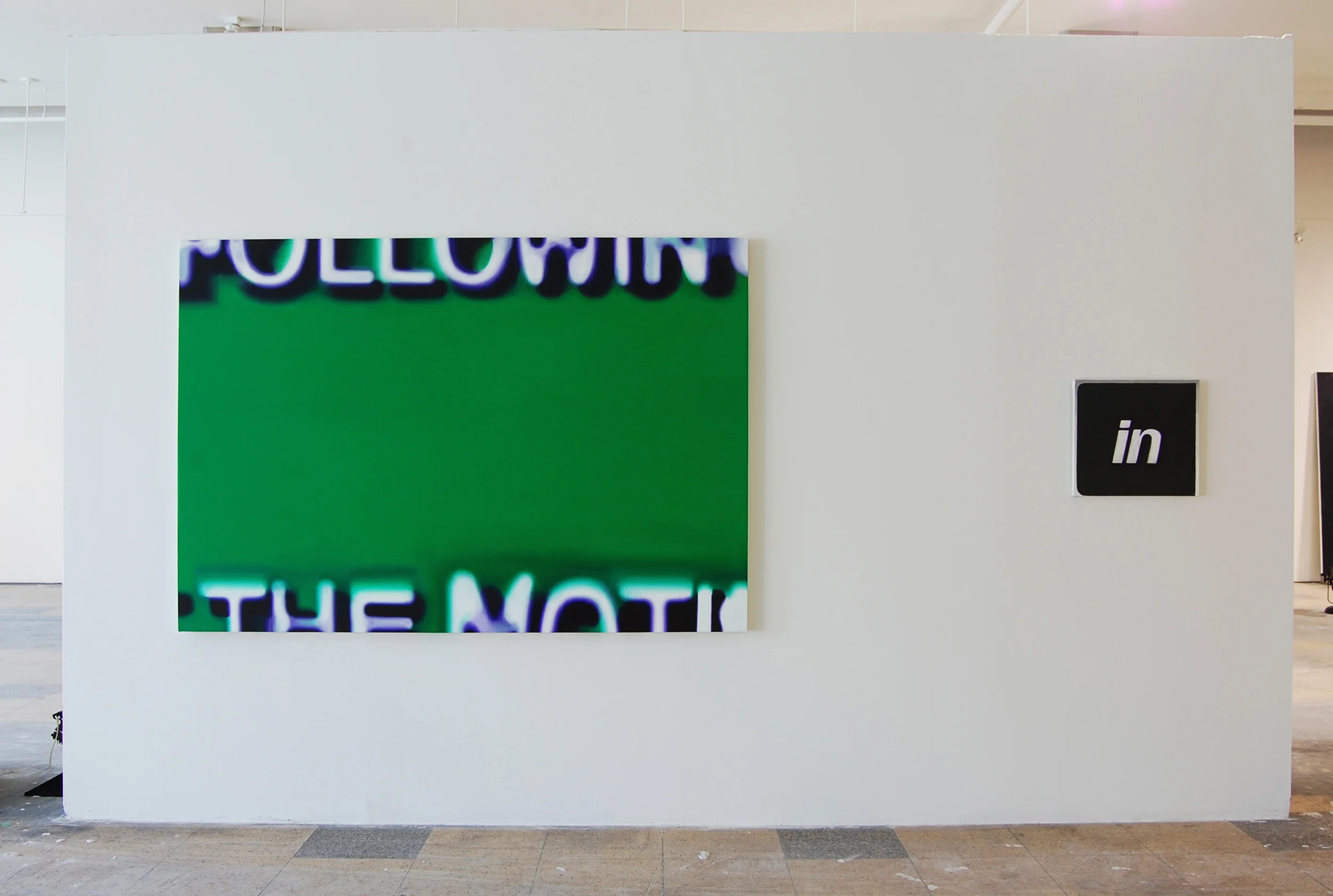 Motion Pictures Oil on canvas 60 x 88 inches 2013