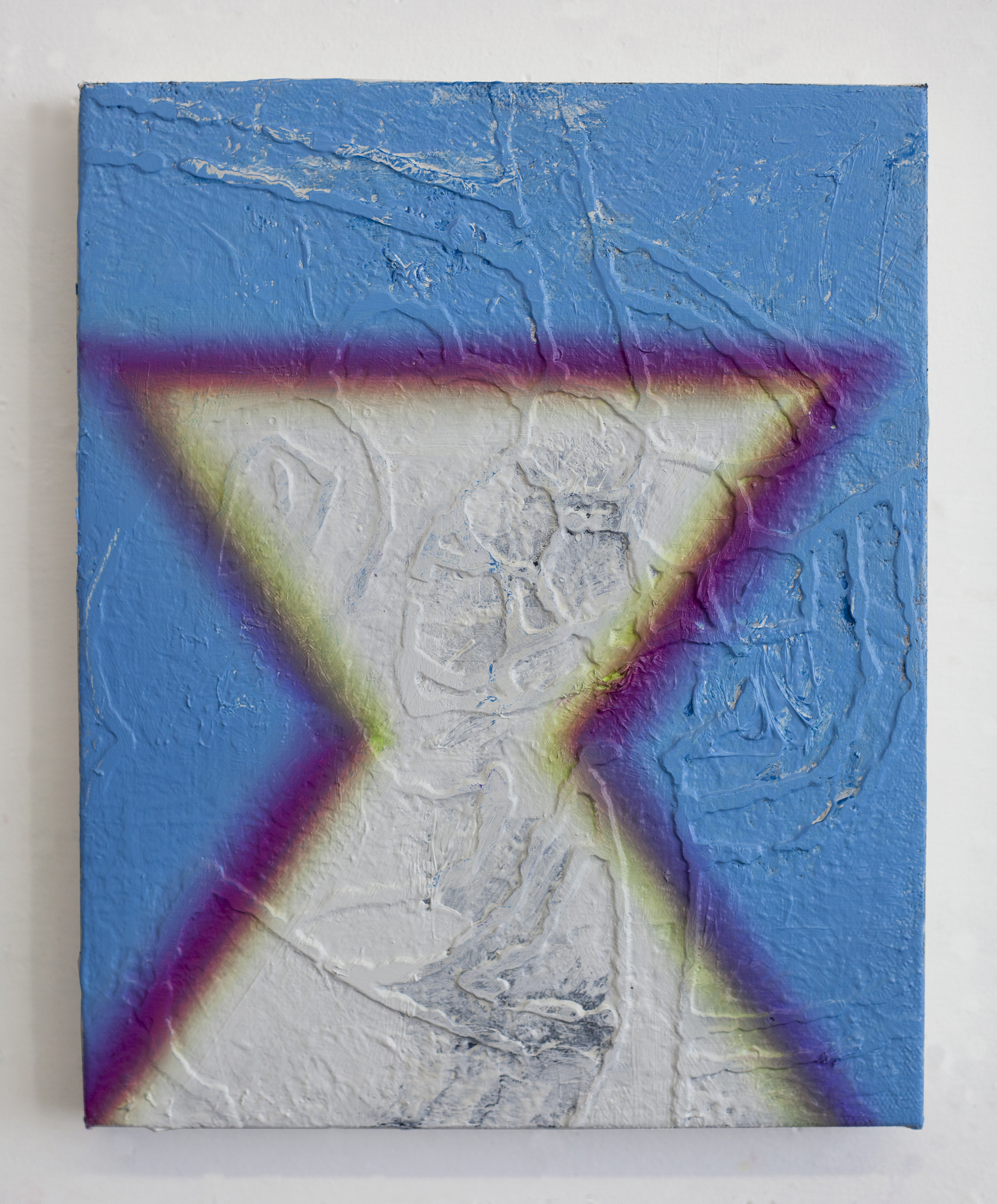 Helix Acrylic and oil on canvas 10 x 8 inches 2017