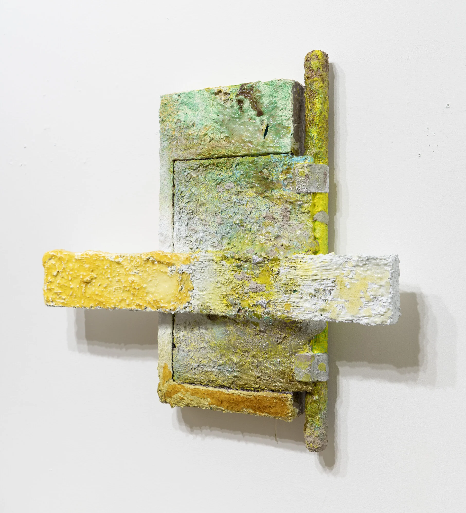 Davy Jones’s Acrylic and stand oil on panel with wood 22 x 24 x 6 inches 2019