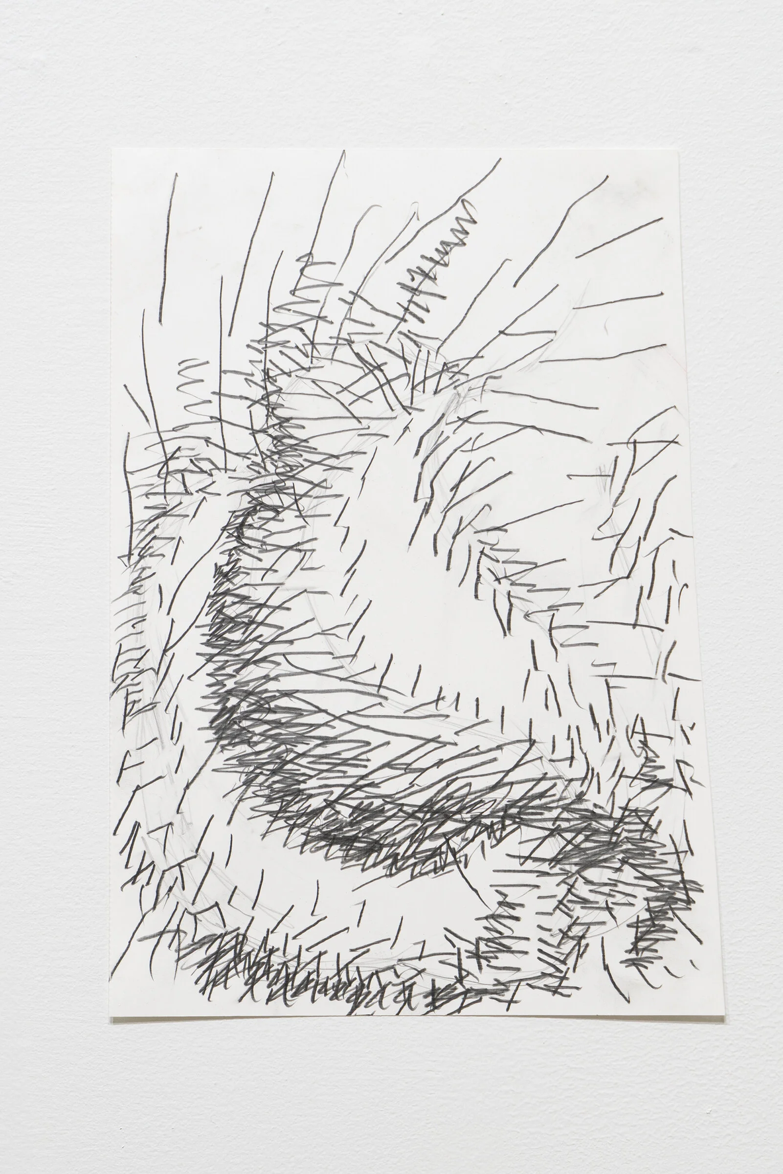 Untitled (Wave) Graphite on paper 9 x 6 inches 2018