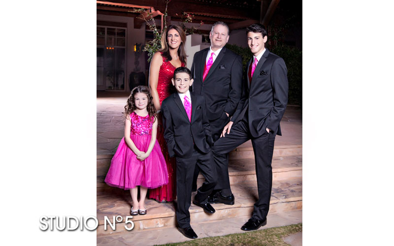 Family portraits at The Four Seasons Resort in Scottsdale.