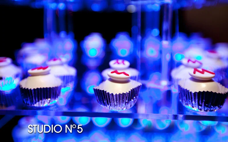 Cupcake bar for party.