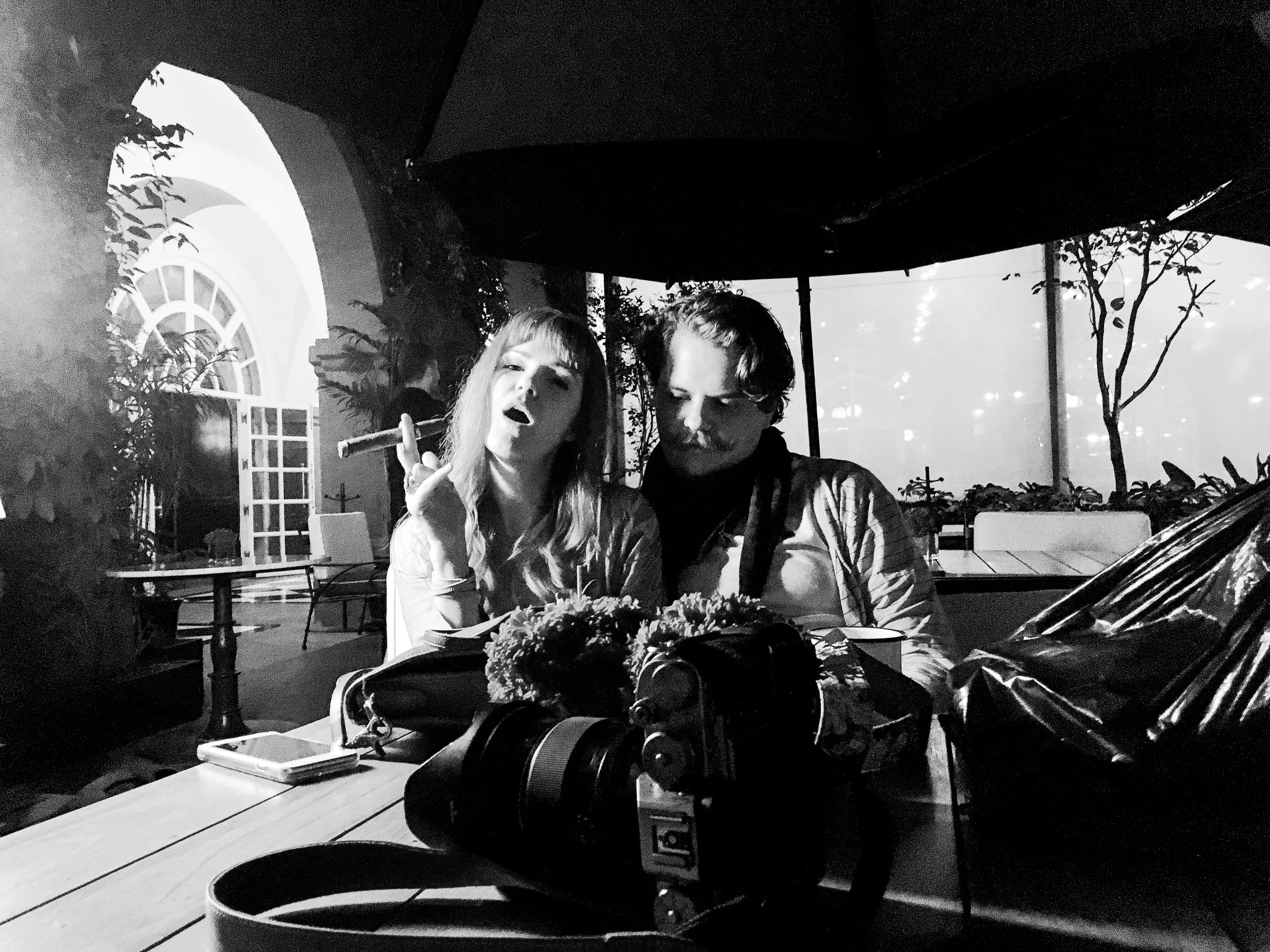 Just Delaney and me smoking a cuban cigar at the Four Seasons in Mexico City. Mexico City // February 2018