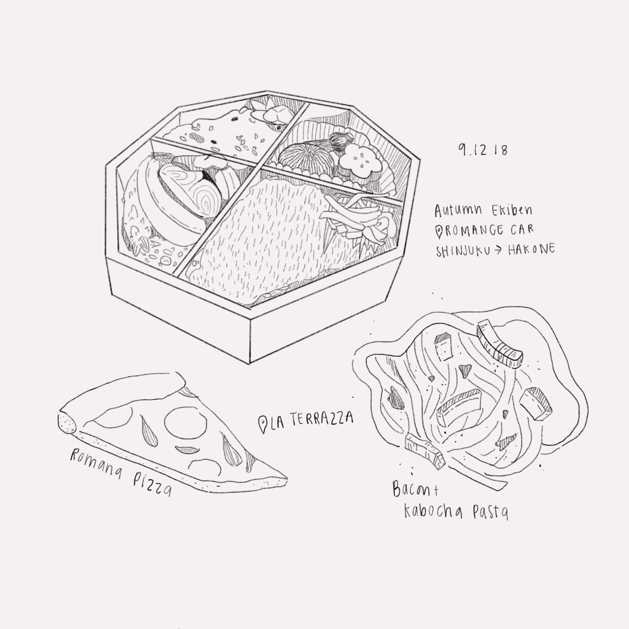 Tokyo Sketches, Procreate, 2018