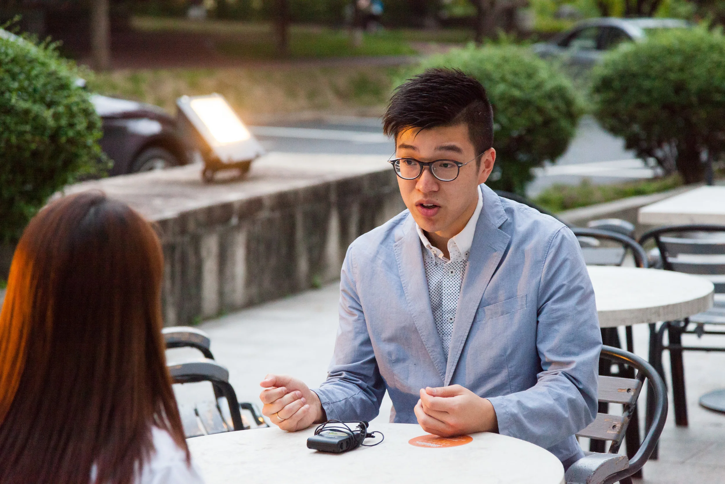 Elliot Leung addressing the press during the 1st Hong Kong - Shenzhen Cultural Exchange.