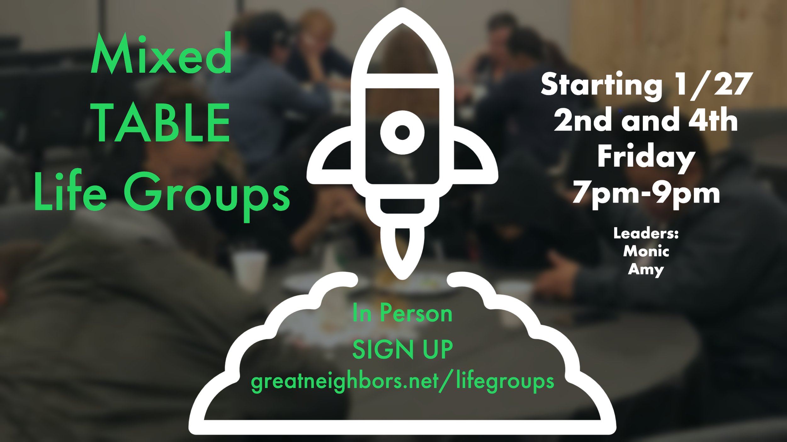 Friday Mixed Table Groups Kick Off