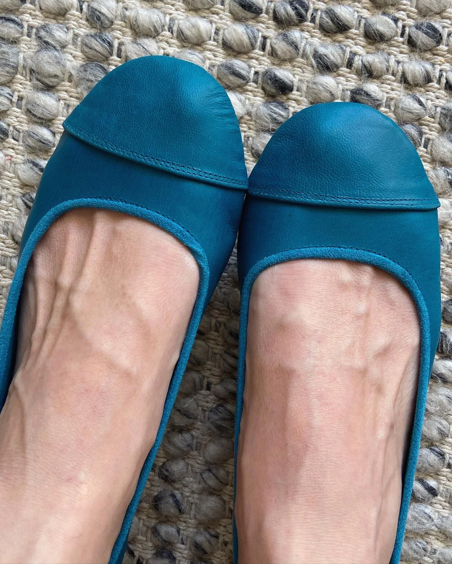 LUNAR- With New Rubber Sole in Petrol Blue
